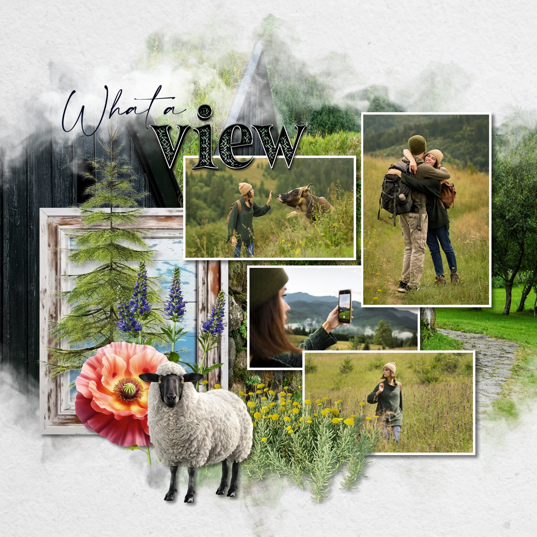 Iceland Elements Digital Scrapbook Kit