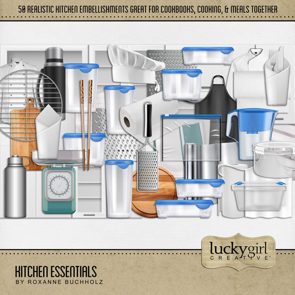 Kitchen Essentials Digital Scrapbook Kit