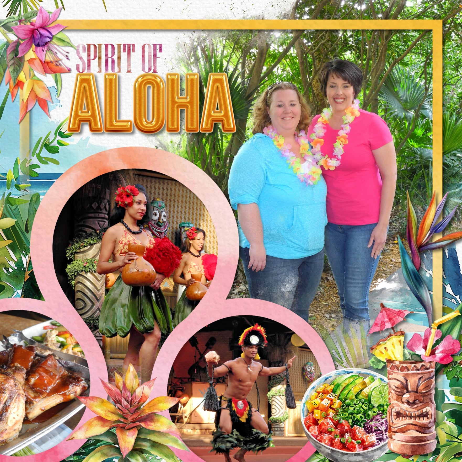 Add these beautiful watercolor digital scrapbooking embellishments and papers by Lucky Girl Creative digital art to all your Hawaiian, Caribbean, summer, and tropical digital scrapbooking pages and albums! Great for vacations to Hawaii, Caribbean, the South Pacific, Polynesia, and other tropical locations. Embellishments include flamingo, parrot, crab, dolphin, fish, marlin, gecko, octopus, oyster, lizard, iguana, sea turtle, sting ray, fish, whale, luau, orca, bamboo, beach towel, cruise ship, and more.