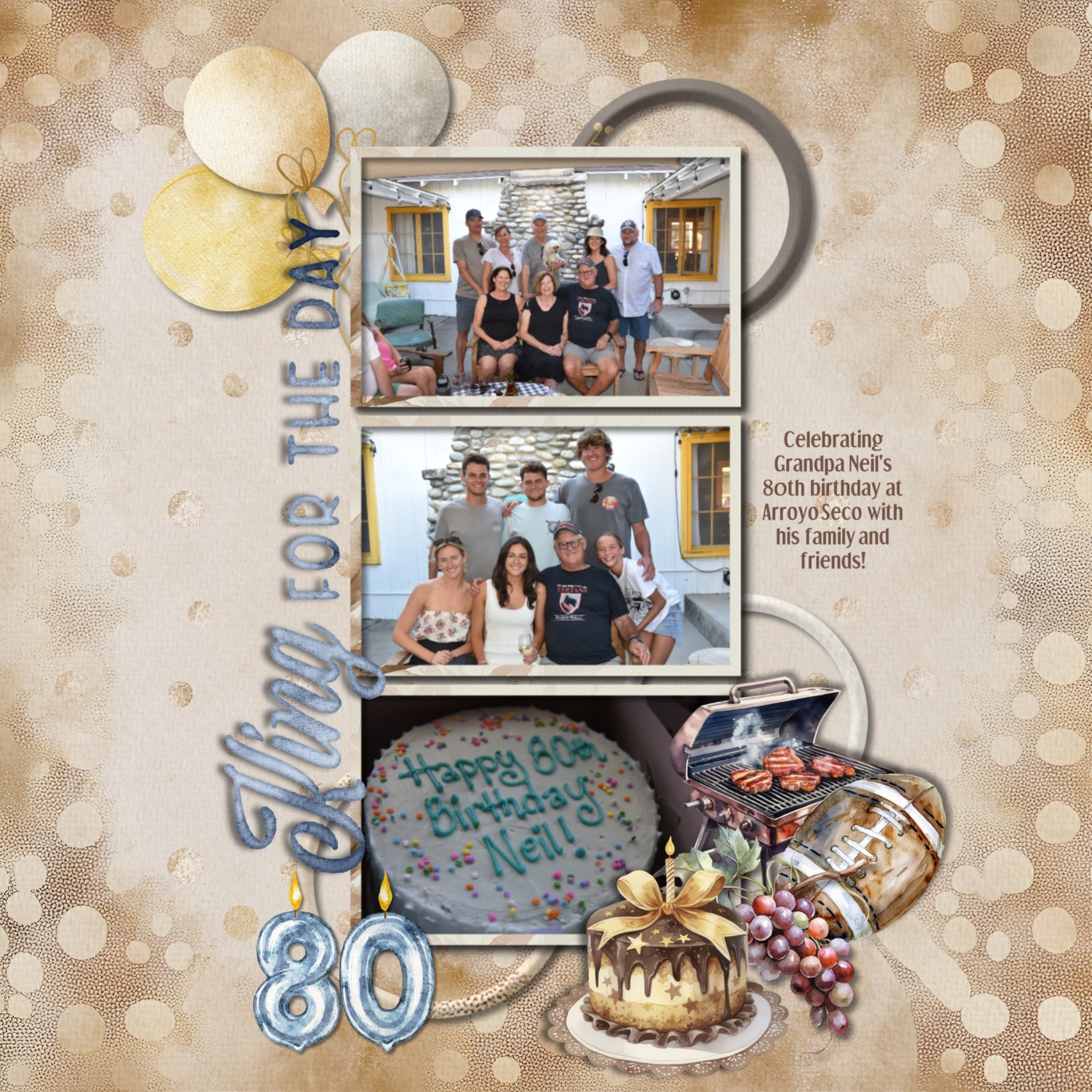 Celebrate the man in your life with these masculine watercolor embellishments, papers, word art, and clusters by Lucky Girl Creative digital art for digital scrapbooking. Great for birthday, boys night out, celebrations, and other manly activities. Embellishments include balloon, banner, bunting, flag, candle, party hat, books, camera, steering wheel, casino chips, poker chips, cigar, bowtie, hat, shoes, suit, suspenders, tie, compass, confetti, streamers, cowboy boots, cowboy hat, crown, dog