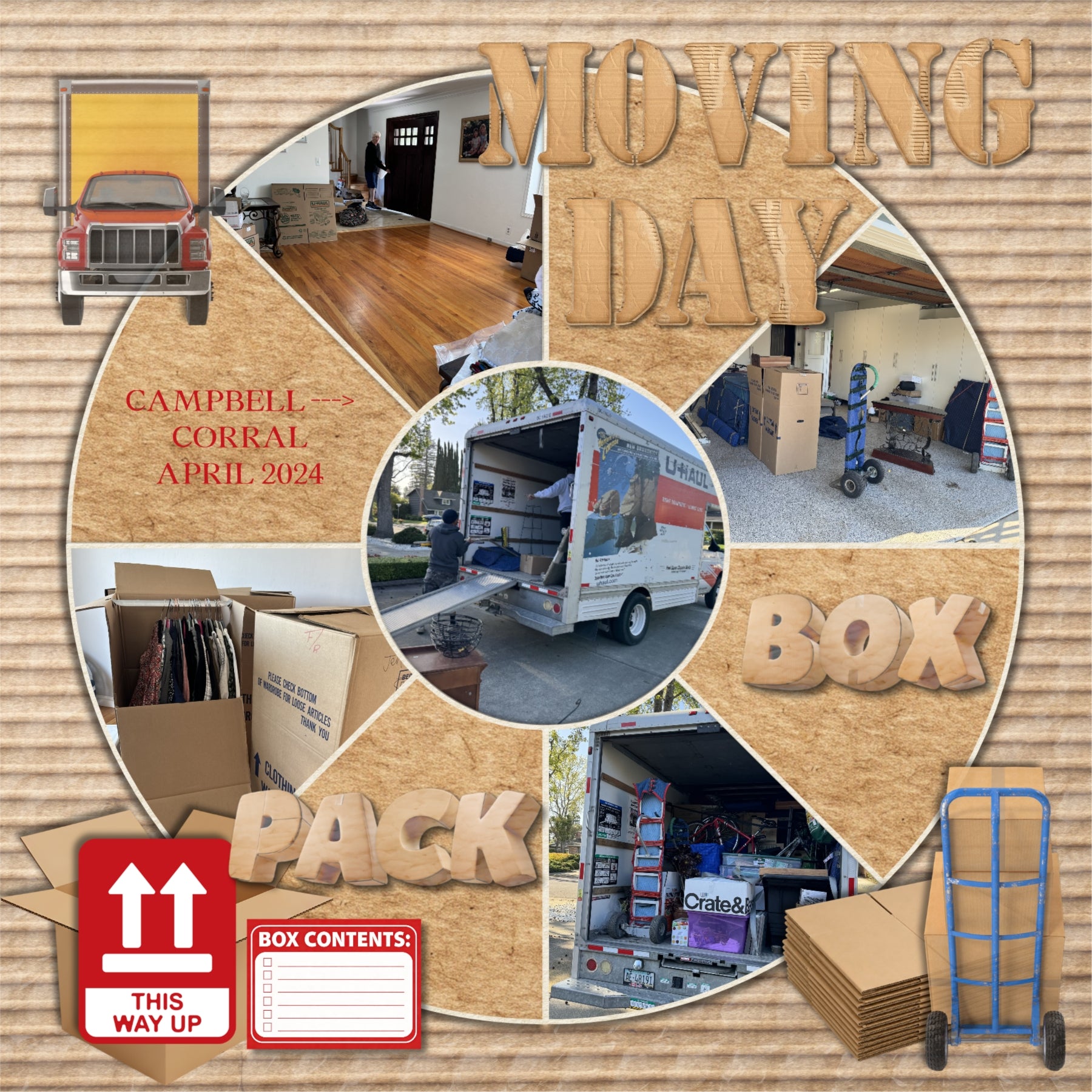 Your home has sold! Now it's time to pack and move! Get started documenting your journey with these realistic embellishments, papers, clusters, word art, and alpha set by Lucky Girl Creative digital art. Great for real estate agents, realtors, and home buyers and sellers! Embellishments include cat in box, dog in bed, damaged box, crushed packaging, bubble wrap, roll, calendar, box, cardboard, moving box, packing box, fragile, moving day, clipboard, crate, picket fence, welcome mat, door mat, gloves