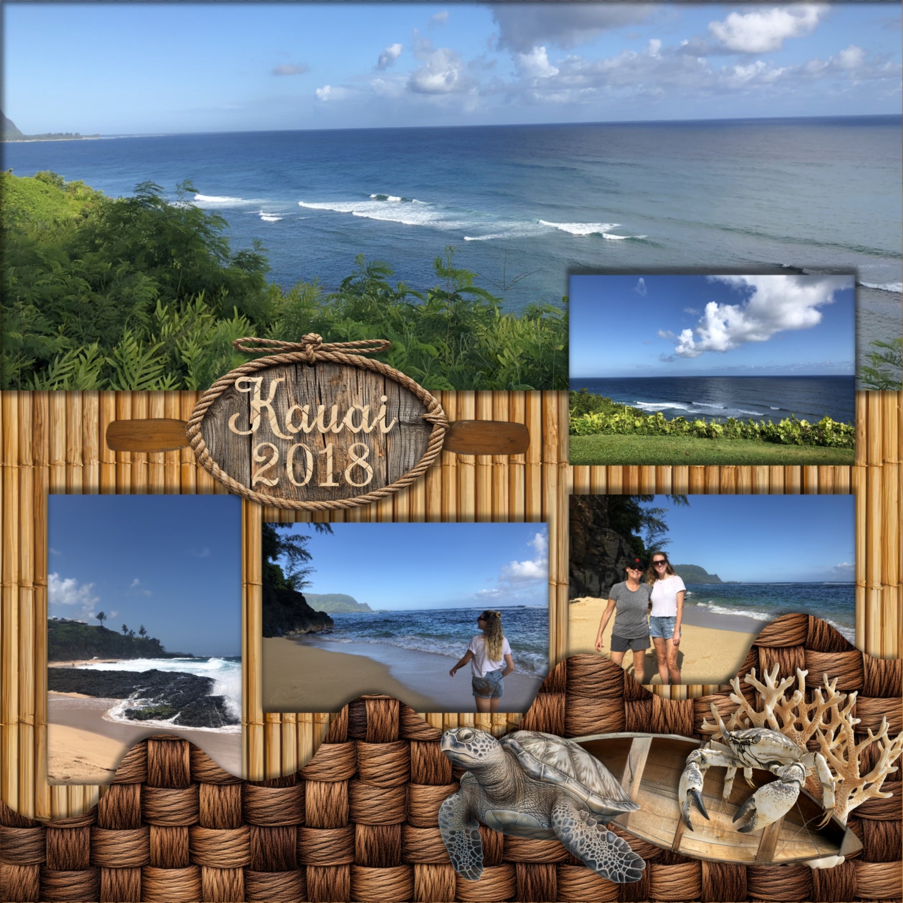 Shore Sophistication Mini Digital Scrapbook Kit