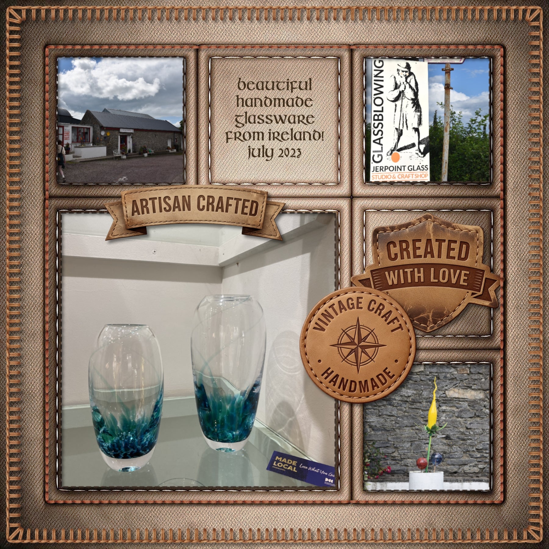 Embroidery Stitched Borders 1 Digital Scrapbook Kit