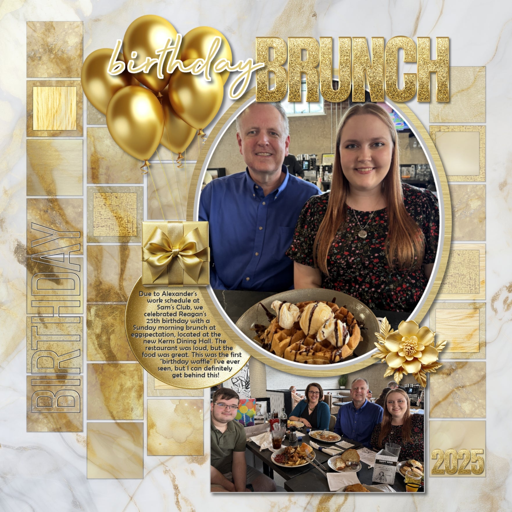Add beautiful marble background papers and transparent overlays to all your digital scrapbooking pages! In hues of gold, white, and gray, the marbled papers and overlays add so much warmth and depth to all your memory keeping projects. Great for celebrations including wedding, anniversary, birthday, graduation, and more!