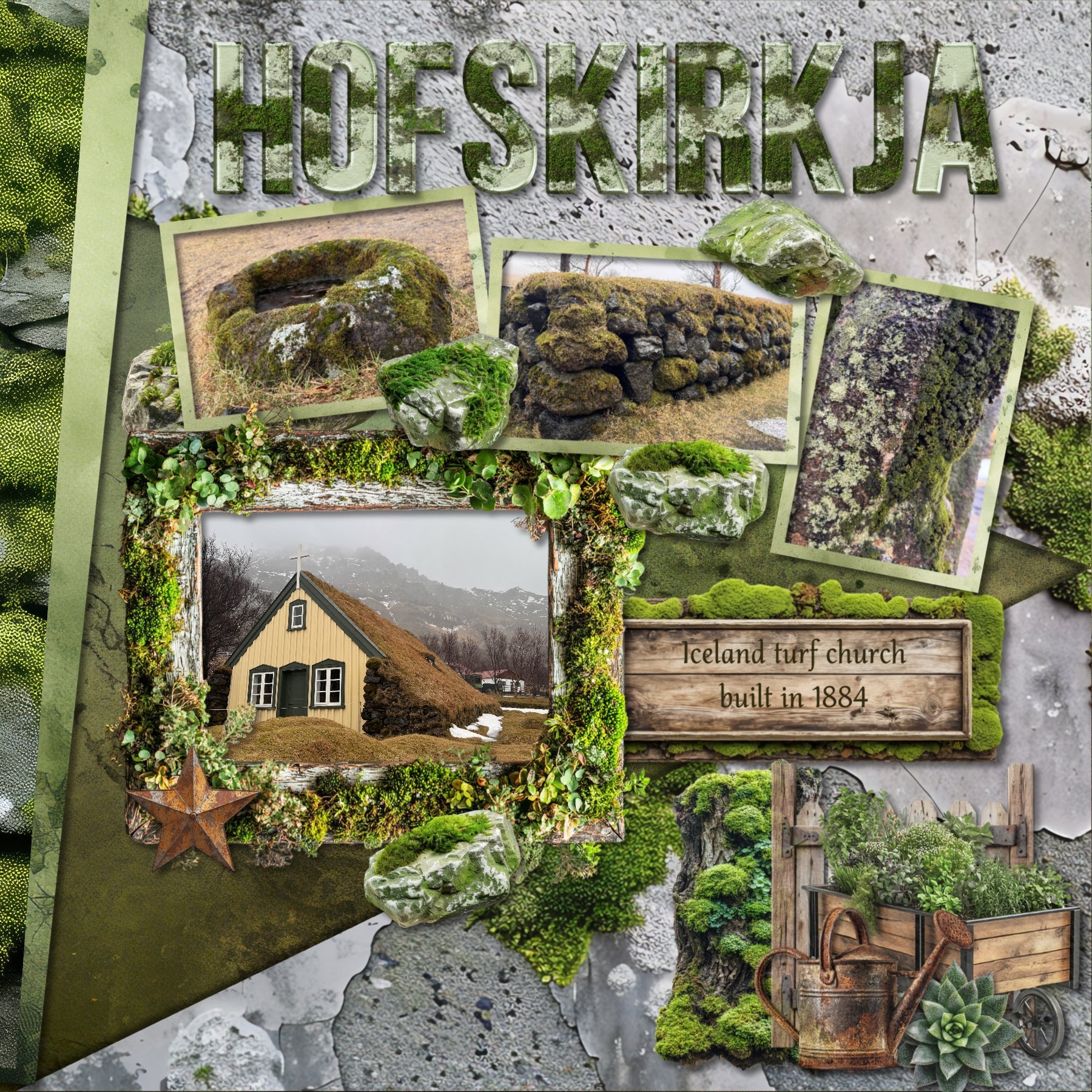 Create beautiful secret garden pages with this realistic bundle filled with embellishments, papers, clusters, and mossy alpha set by Lucky Girl Creative digital art. Embellishments include bunny rabbit, groundhog, mole, raccoon, squirrel, stone arch, moss, bird, statue, bird feeder, bird bath, bird cage, bird house, bridge, column, door, fleur de lis, frame, gnome, greenhouse, heart, butterfly, Chrysalis, caterpillar, cicada, bug, insect, dragonfly, firefly, beetle, termite, key, lantern, mushroom, picnic.