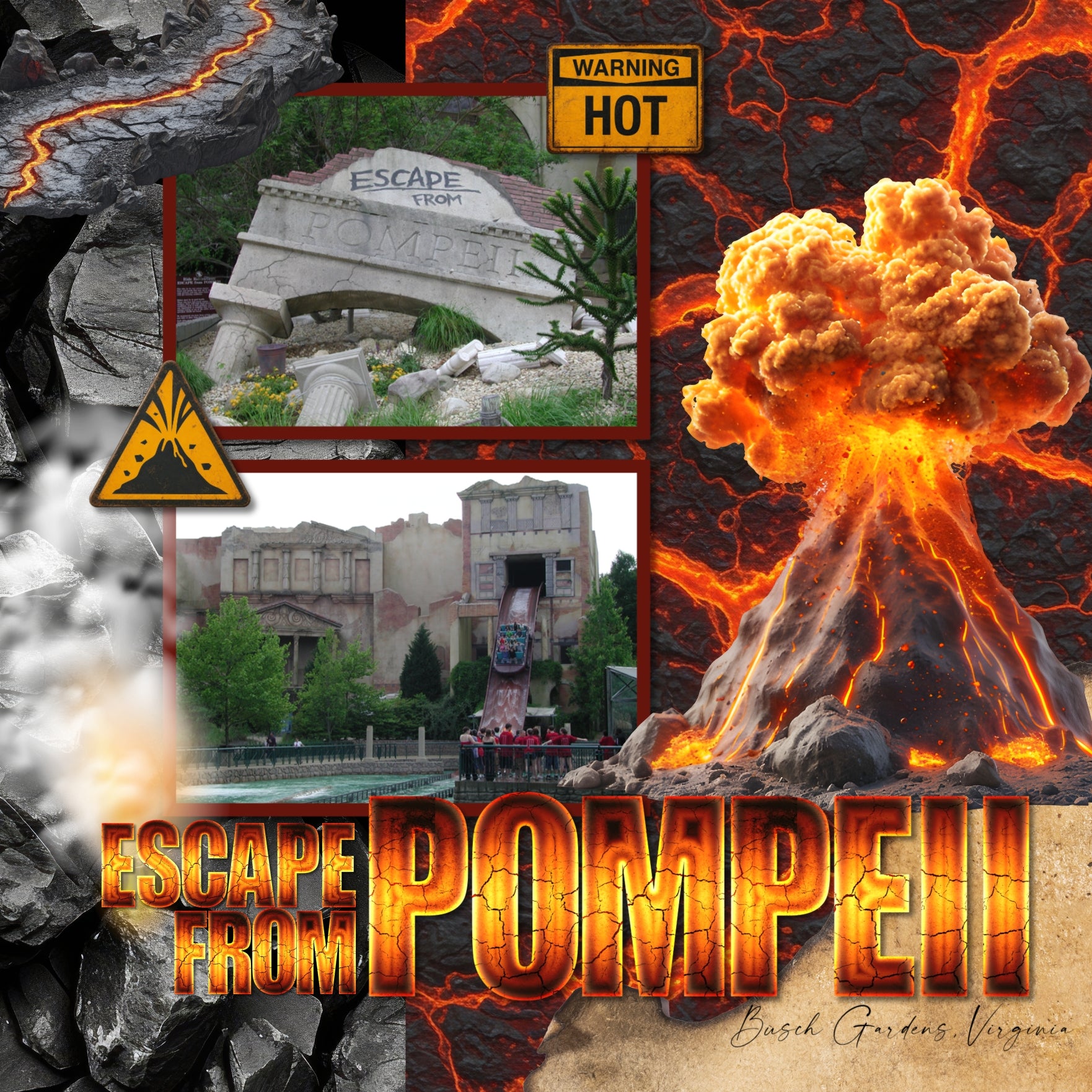 These realistic natural disaster elements, molten lava papers, metal signs, and hot alpha set by Lucky Girl Creative digital art will add a bit of authenticity to your volcano digital scrapbooking pages. Perfect for vacations to Hawaii, danger zones, and landslides, as well as outdoor and nature pages! Embellishments include burnt edges, fire, chemical suit, destroyed microwave, burned scrapbooks, emergency light, alarm, fire hydrant, smoke, explosion, fire suit, fireball, firehose, fireman, boots, jacket, 