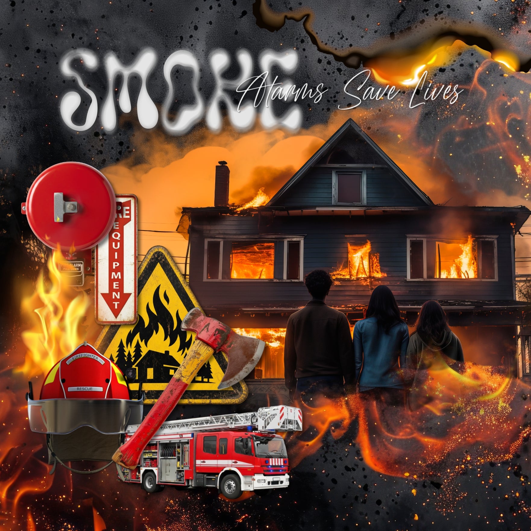 These realistic embellishments, papers, metal signs, and alpha sets by Lucky Girl Creative digital art will add a bit of authenticity to your fire digital scrapbooking pages. Perfect for surviving brush fires, forest fires, volcano eruptions, and house fires. Embellishments include German Shepherd, dog, search and rescue, battery, burn, burnt, burned, carabiner, caution tape, charcoal, cigarette, boots, gloves, helmet, jacket, pants, fireman, container, cot, crack, destroyed chair, charred computer, broken 