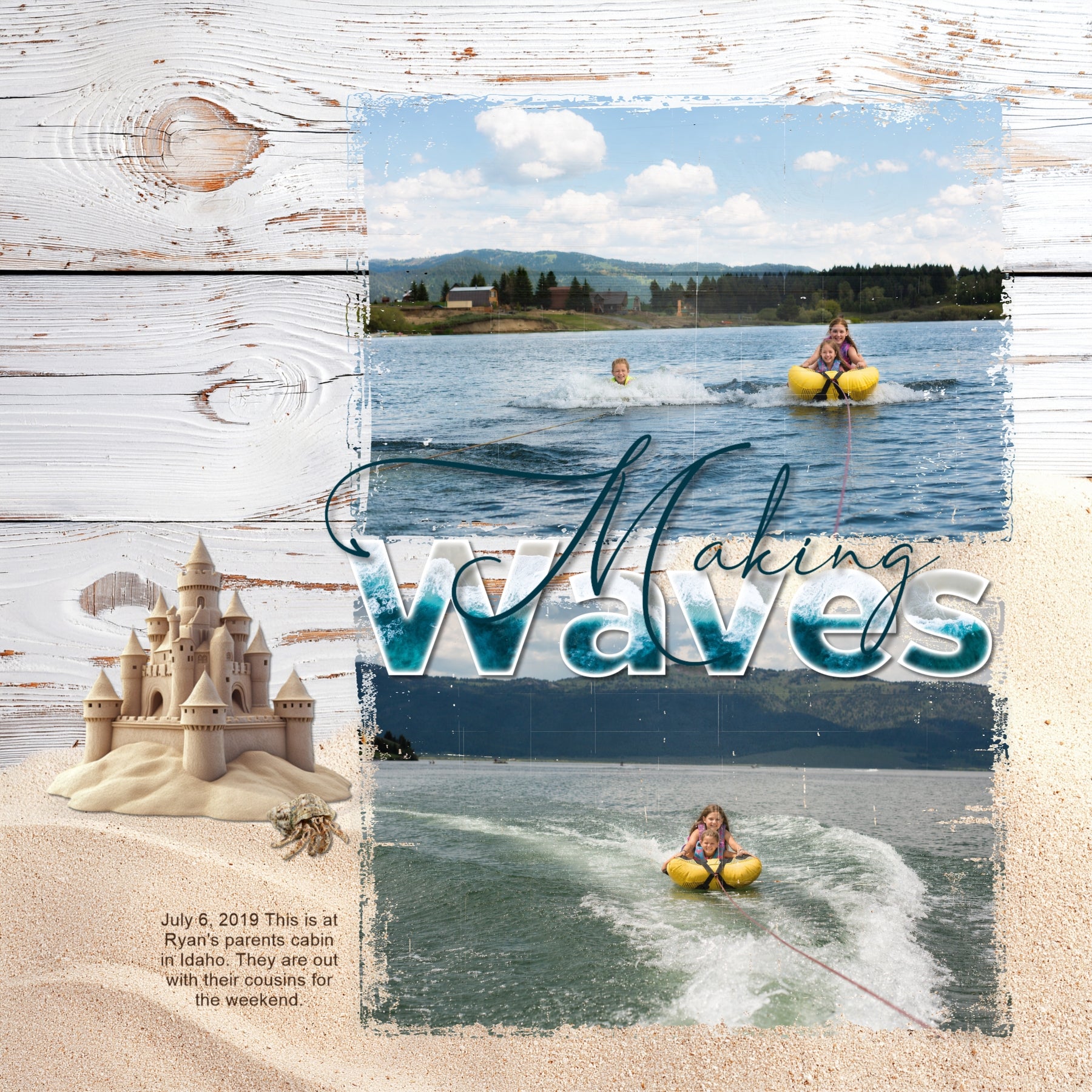 These light wood and sand background papers by Lucky Girl Creative digital art are wonderful for outdoor and nature pages, desert, and beach vacations. This kit is included in the Nautical Favorites Papers Bundle.