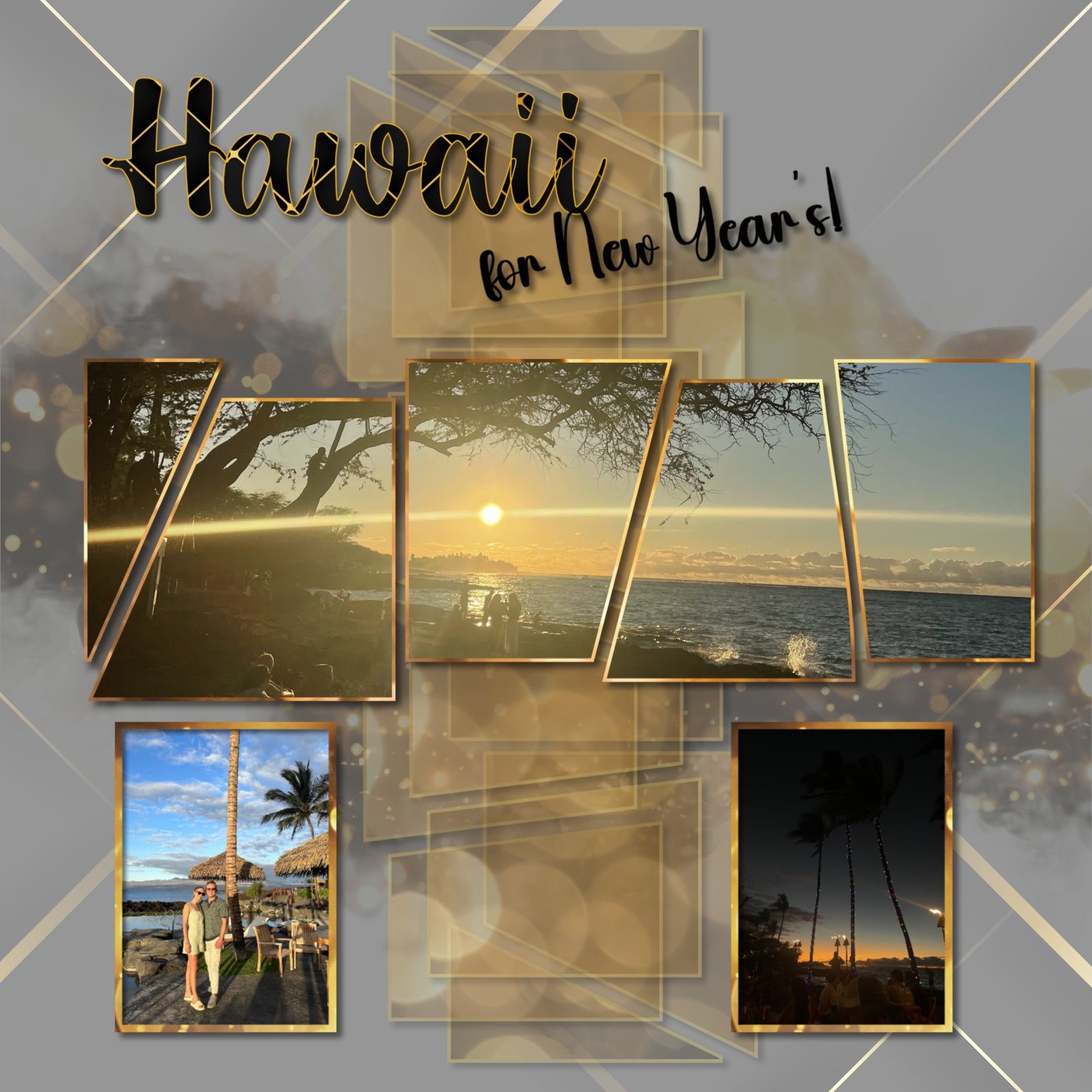 With elegant gold accents against black backgrounds, these digital scrapbooking papers by Lucky Girl Creative digital art are great for special occasions including New Year's, graduation, wedding, anniversary, black tie events, and more! This paper pack include 100 luxury, bokeh, fireworks, party, and patterned papers.