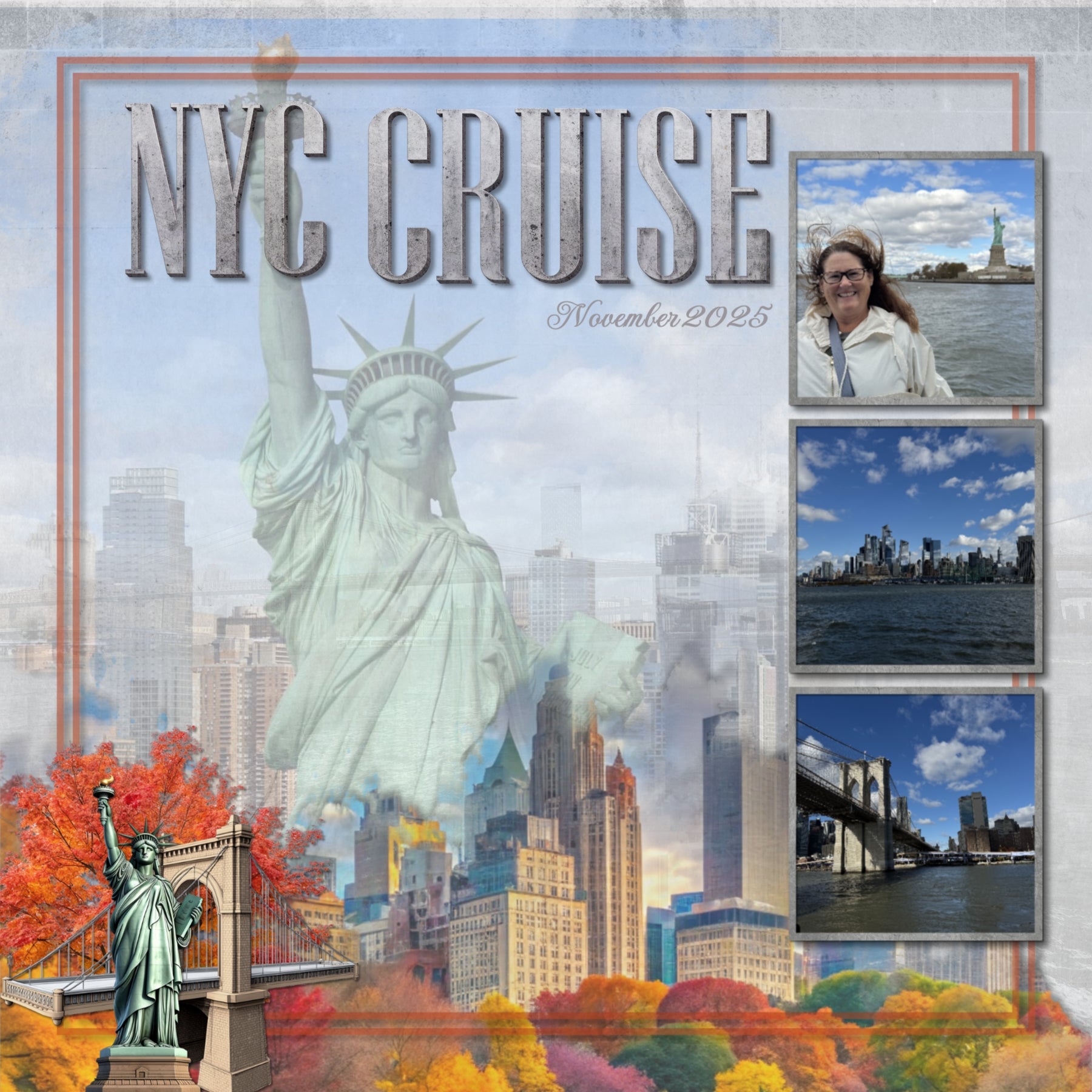 Celebrate New York with these beautiful realistic embellishments, clusters, masked scenic overlays, engraved stamps, and concrete alpha set by Lucky Girl Creative digital art for digital scrapbooking. Great for travel and vacations to New York, New York City, Upstate New York, downtown, Niagara Falls, Buffalo, Yonkers, Rochester, parts of Canada, and more. Embellishments include passenger airplane, small aircraft, airport sign, amusement park, Coney Island, carousel, bird, bluebird, Canadian Geese.