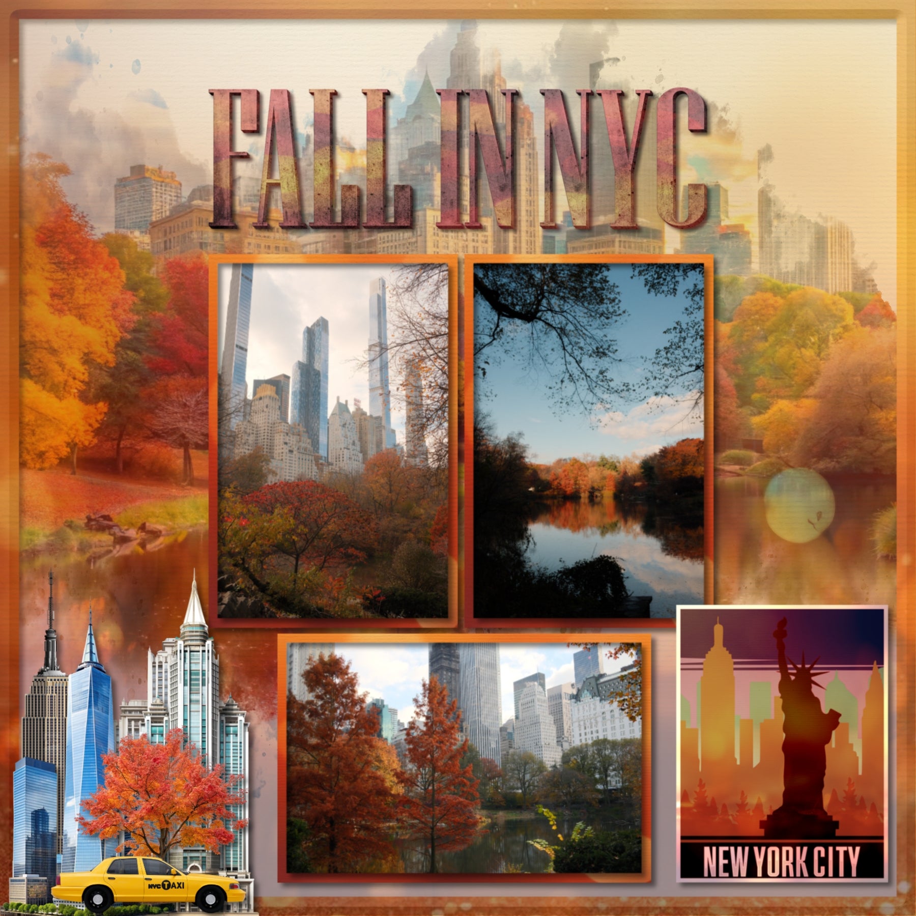 Celebrate New York with these beautiful realistic embellishments, clusters, masked scenic overlays, engraved stamps, and concrete alpha set by Lucky Girl Creative digital art for digital scrapbooking. Great for travel and vacations to New York, New York City, Upstate New York, downtown, Niagara Falls, Buffalo, Yonkers, Rochester, parts of Canada, and more. Embellishments include passenger airplane, small aircraft, airport sign, amusement park, Coney Island, carousel, bird, bluebird, Canadian Geese.