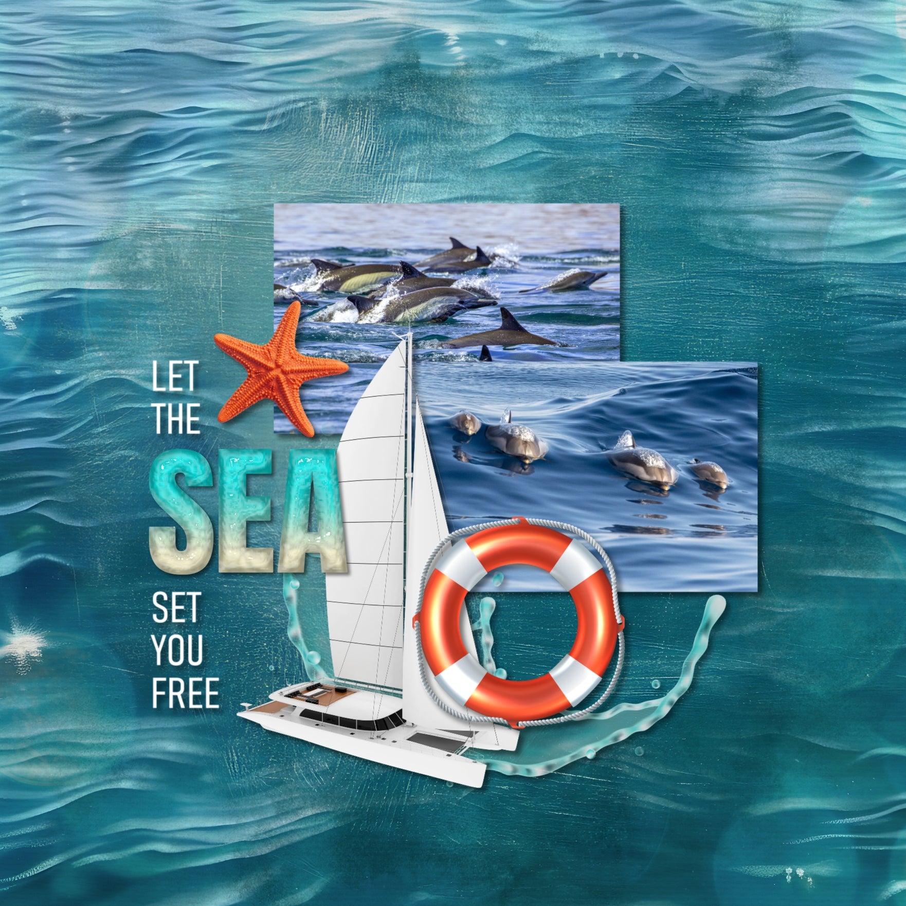 Paper Duos by Lucky Girl Creative digital art for digital scrapbooking are the perfect combination of papers! Use to create one-of-a-kind beautiful backgrounds of ocean water bokeh and blue painted papers great for summer vacations and tropical holidays. This kit contains the Ocean Water Bokeh Papers and the Blue Painted Papers.