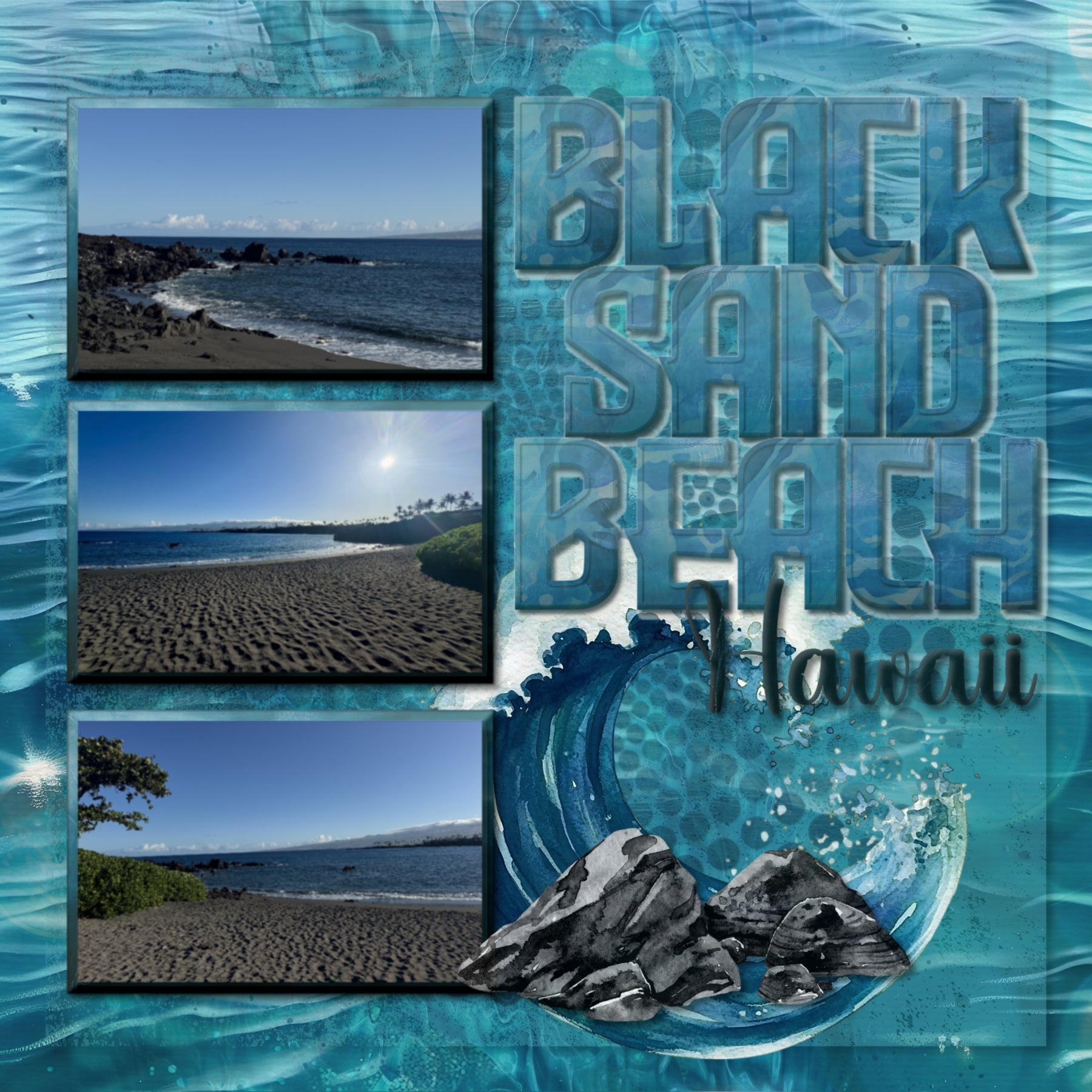 Paper Duos by Lucky Girl Creative digital art for digital scrapbooking are the perfect combination of papers! Use to create one-of-a-kind beautiful backgrounds of ocean water bokeh and blue painted papers great for summer vacations and tropical holidays. This kit contains the Ocean Water Bokeh Papers and the Blue Painted Papers.