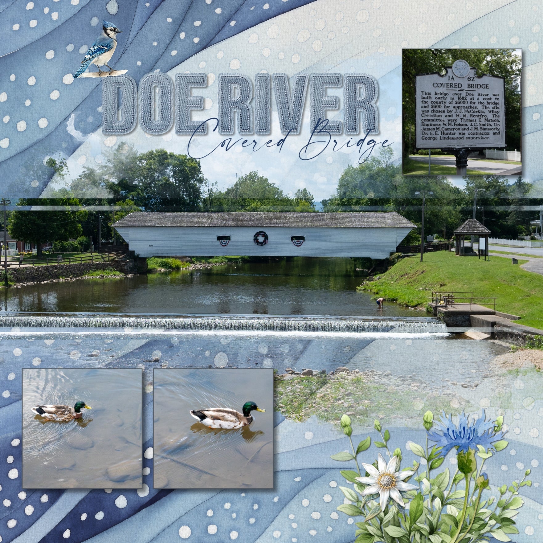 Create beautiful sunny summer or snowy winter pages with these inspirational watercolor digital scrapbooking background papers by Lucky Girl Creative digital art. Great for beach, ocean, and pool pages as well as snow, ice, and winter pages. The blue and white watercolor papers looks like water splashes or abstract snow! This kit is included in the Out of the Blue Watercolor Papers Bundle.