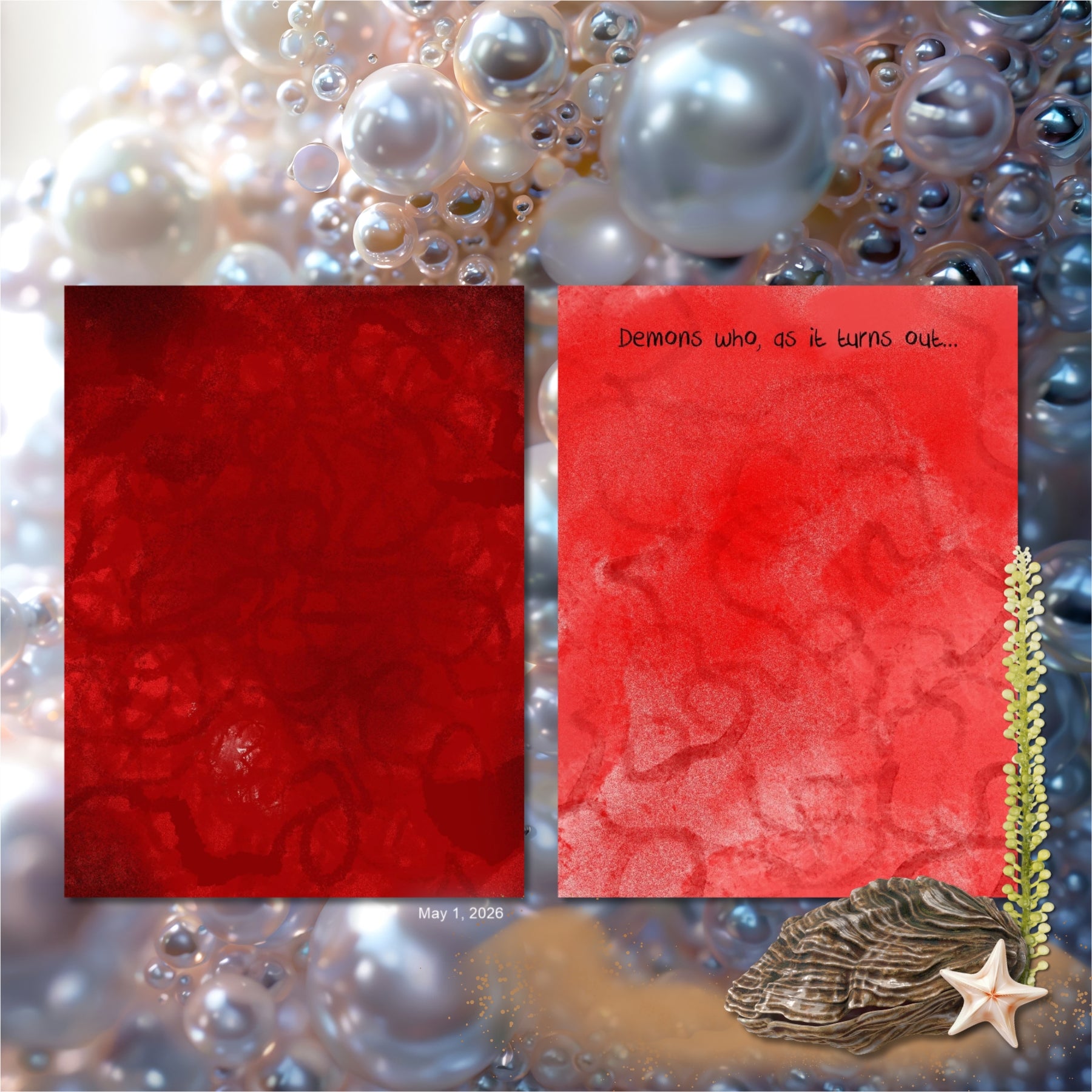 She is just like a pearl - made from grit but full of grace. She is unstoppable. Through hardship, time, and transformation, great beauty develops just as grit in an oyster turns into a pearl. These realistic and beautiful embellishments, word art, papers, and alpha set by Lucky Girl Creative digital art will add beauty to your spiritual transformation journey. Great for beach vacations and weddings, too! Embellishments include otter, shell, seashell, coastal rocks, decorative mats for journaling, flower