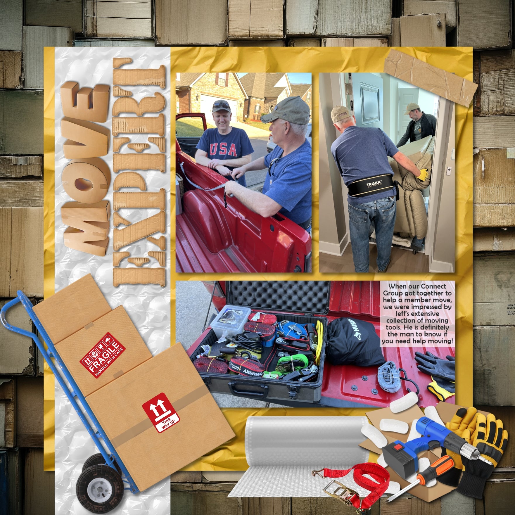 Your home has sold! Now it's time to pack and move! Get started documenting your journey with these realistic embellishments, papers, clusters, word art, and alpha set by Lucky Girl Creative digital art. Great for real estate agents, realtors, and home buyers and sellers! Embellishments include cat in box, dog in bed, damaged box, crushed packaging, bubble wrap, roll, calendar, box, cardboard, moving box, packing box, fragile, moving day, clipboard, crate, picket fence, welcome mat, door mat, gloves