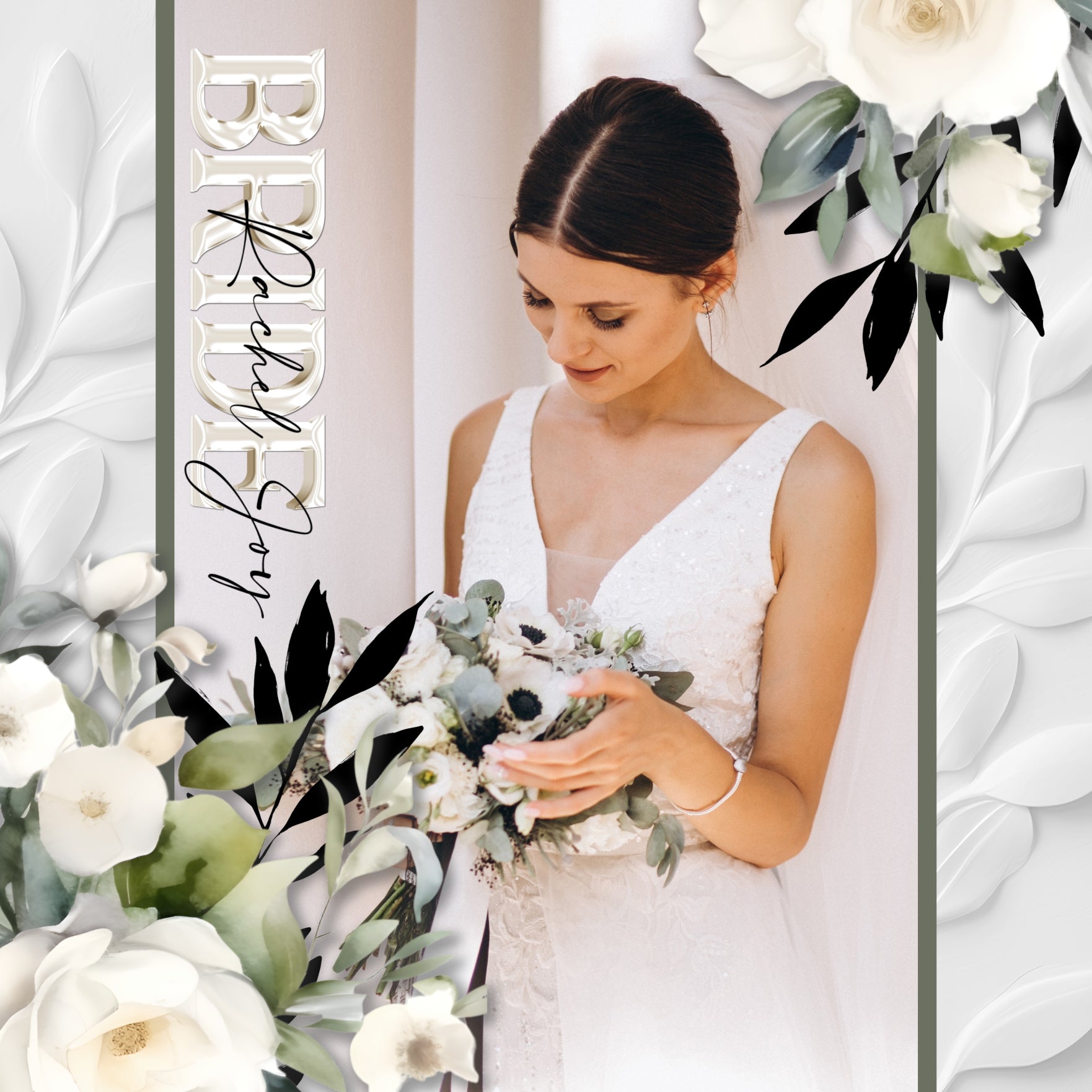 In a white on white plaster look, these digital scrapbooking flower and leaf background papers by Lucky Girl Creative digital art will add that touch of interest and authenticity to all your pages. Use to create one-of-a-kind beautiful backgrounds for special occasions including wedding, baptism, anniversary, and more! Great for outdoor and nature pages, too!