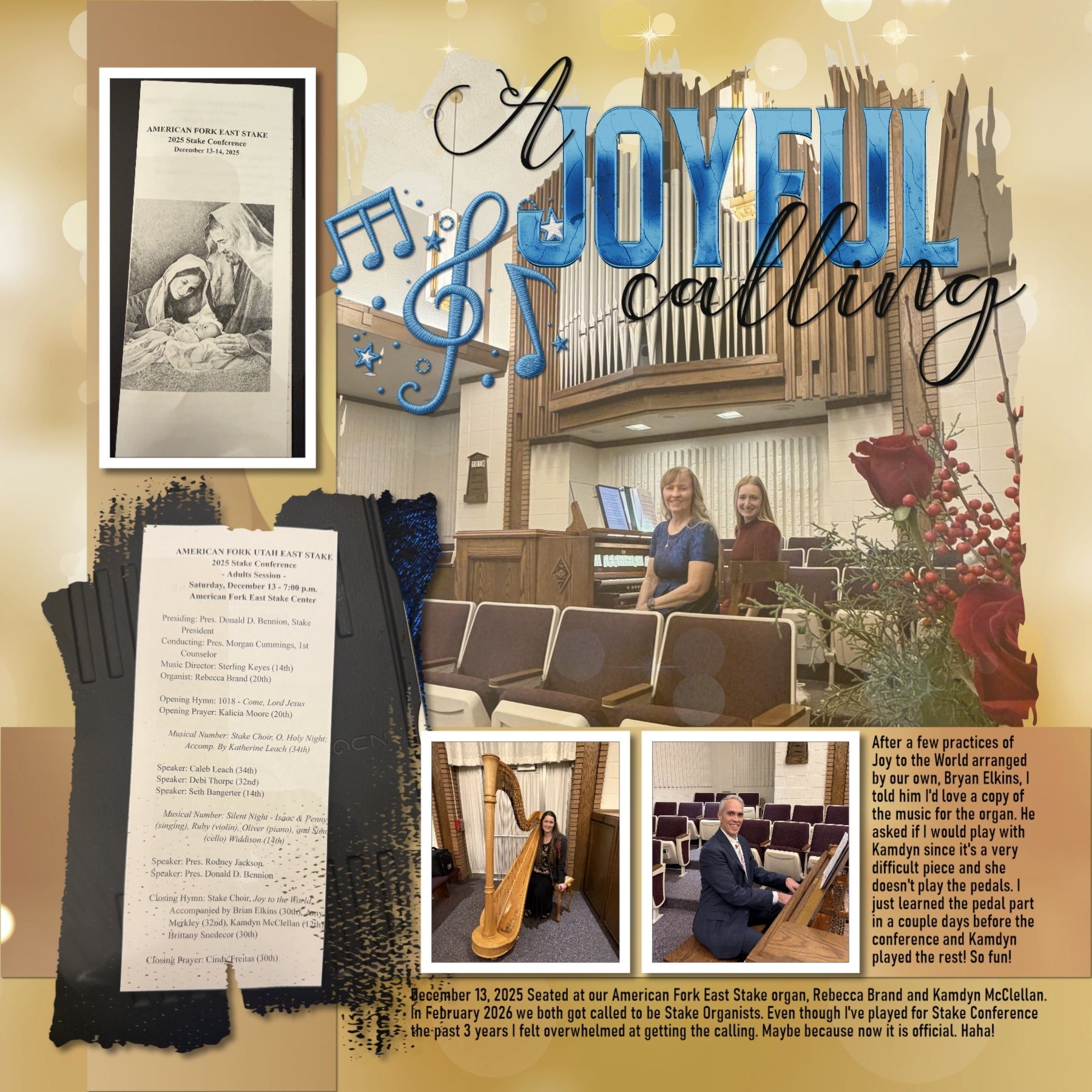 Paper Duos by Lucky Girl Creative digital art are the perfect combination of digital scrapbooking papers! With golden tones, these musical note and bokeh papers will add a magical look to your backgrounds. Use to create one-of-a-kind beautiful backgrounds of music concerts, recitals, and the theater. Great for New Year's, anniversary, celebrations, and wedding, too!