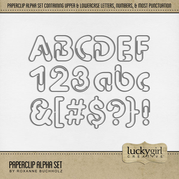 There are so many things going on around an office! From managing and marketing, to hiring and firing, and everything in between. Add a little bit of playful fun to all your digital scrapbooking pages with these paperclip alphabet letters, numbers, and punctuation by Lucky Girl Creative digital art are great for creating unique page titles. This alpha set consists of a full set of digital art uppercase letters A-Z, lowercase letters a-z, numbers 0-9, and most punctuation. 