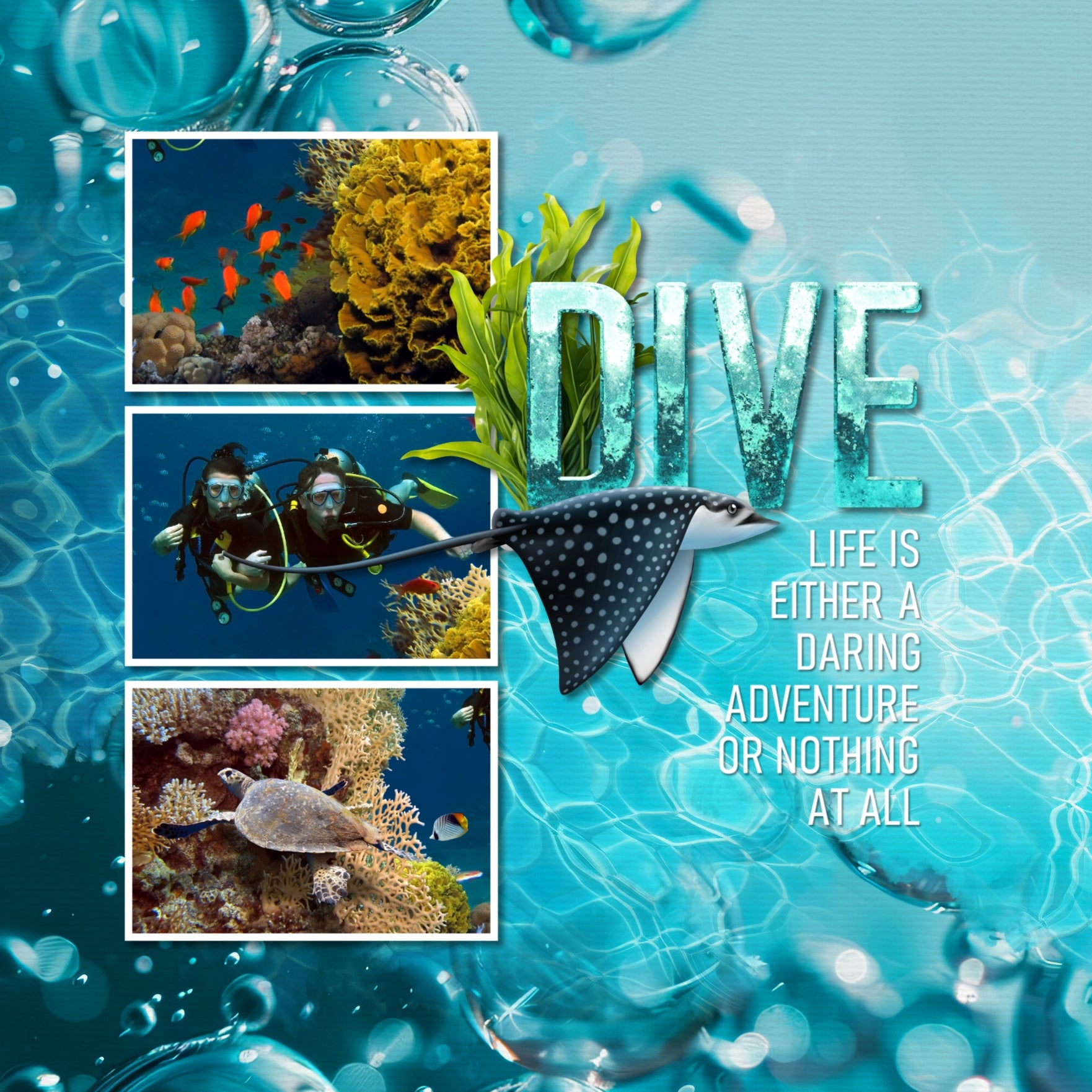 Paper Duos by Lucky Girl Creative digital art for digital scrapbooking are the perfect combination of papers! Use to create one-of-a-kind beautiful backgrounds of pool water bokeh and bubbles great for summer pool parties, holidays to the beach, and tropical vacations. This kit includes the Pool Water Bokeh Papers and the Pool Water Bubbles Papers.