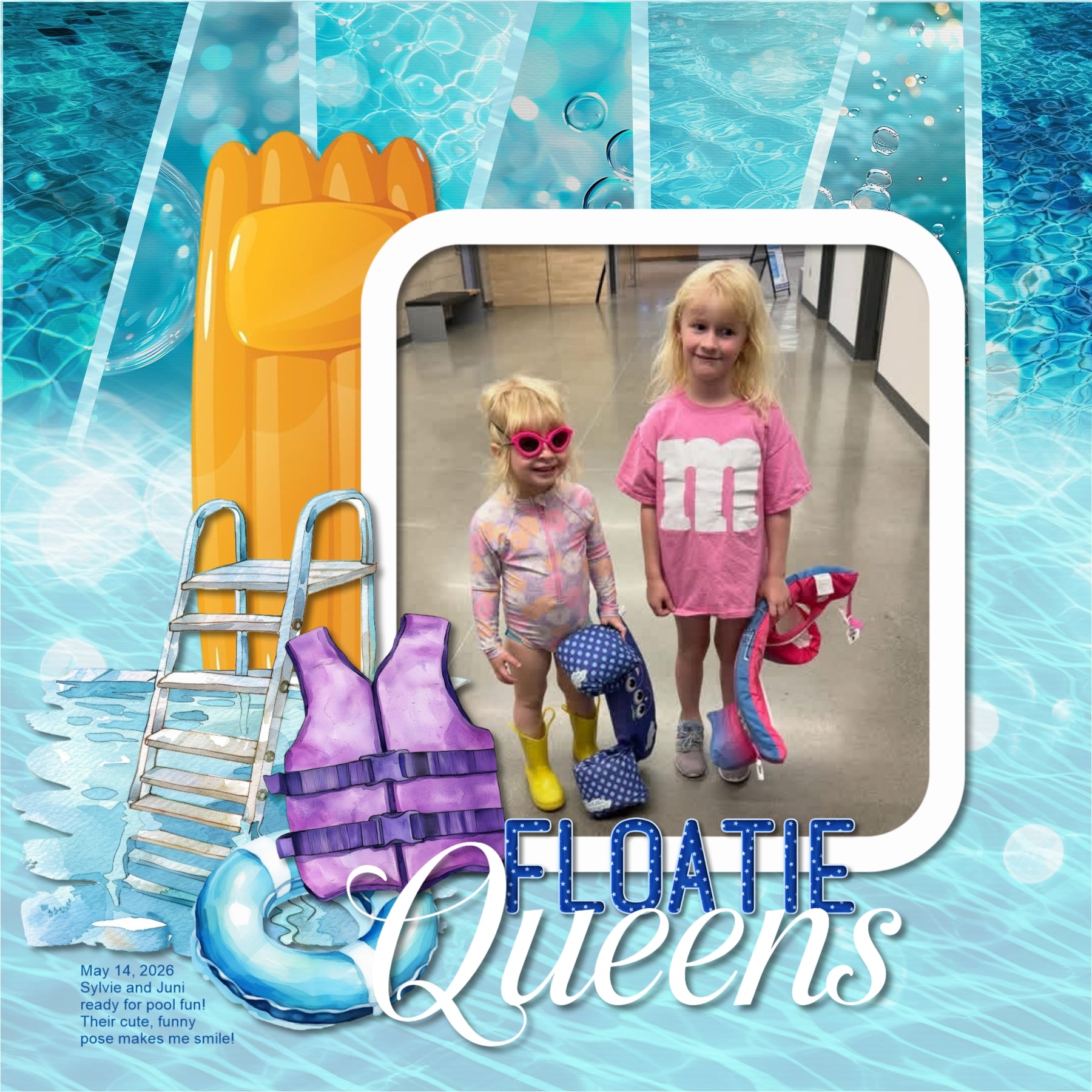 Paper Duos by Lucky Girl Creative digital art for digital scrapbooking are the perfect combination of papers! Use to create one-of-a-kind beautiful backgrounds of pool water bokeh and bubbles great for summer pool parties, holidays to the beach, and tropical vacations. This kit includes the Pool Water Bokeh Papers and the Pool Water Bubbles Papers.