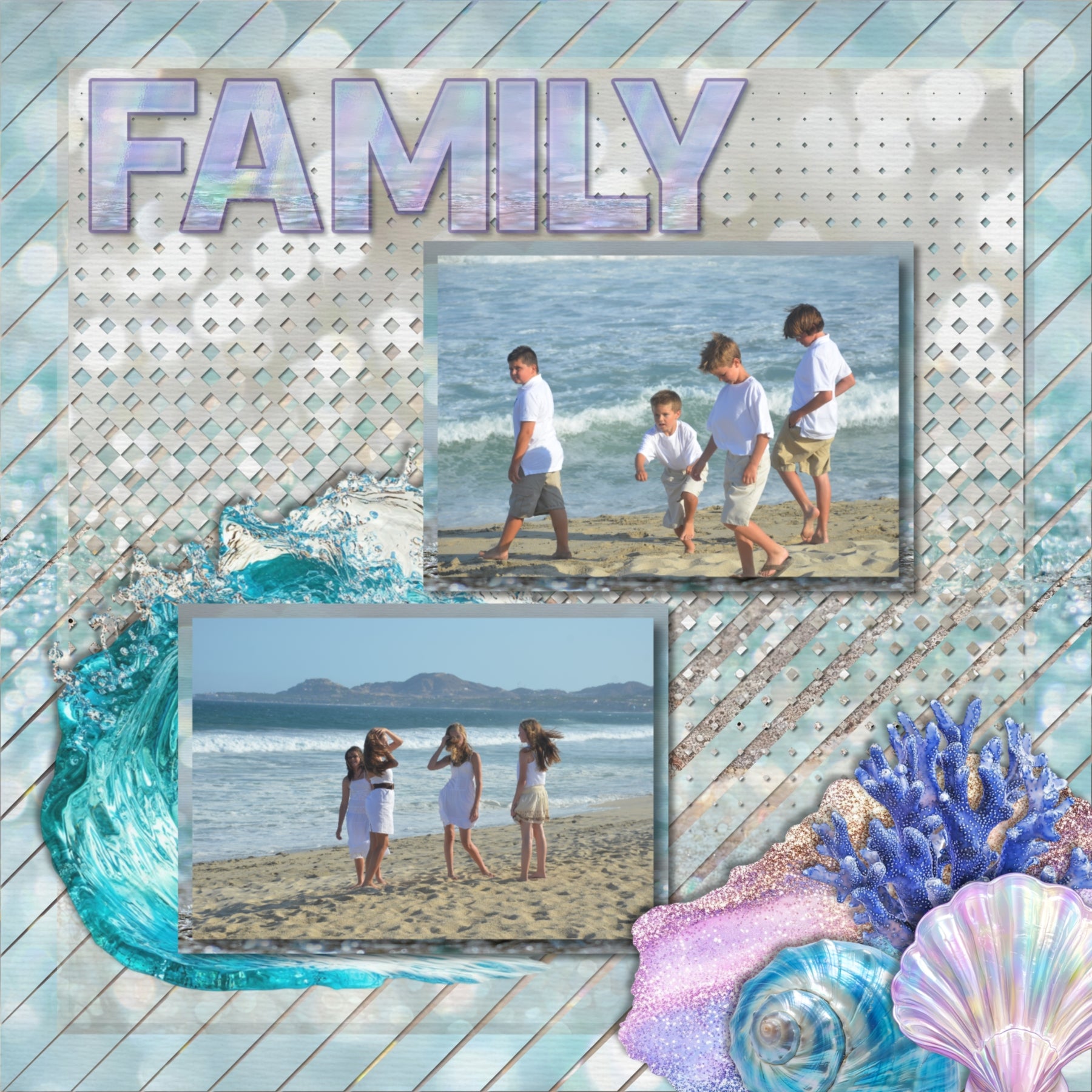 Add cool visual effects to your digital page backgrounds with these unique punched papers and easy masks by Lucky Girl Creative digital art for digital scrapbooking. With 'punched' papers, the pattern effect is 'punched out' leaving a transparent hole and allowing the background to show through. Or choose to use the Easy Mask (in Photoshop, use a Clipping Mask to fill the shape) to create one-of-a-kind looks in an instant creating effects that can be subtle or bold! 