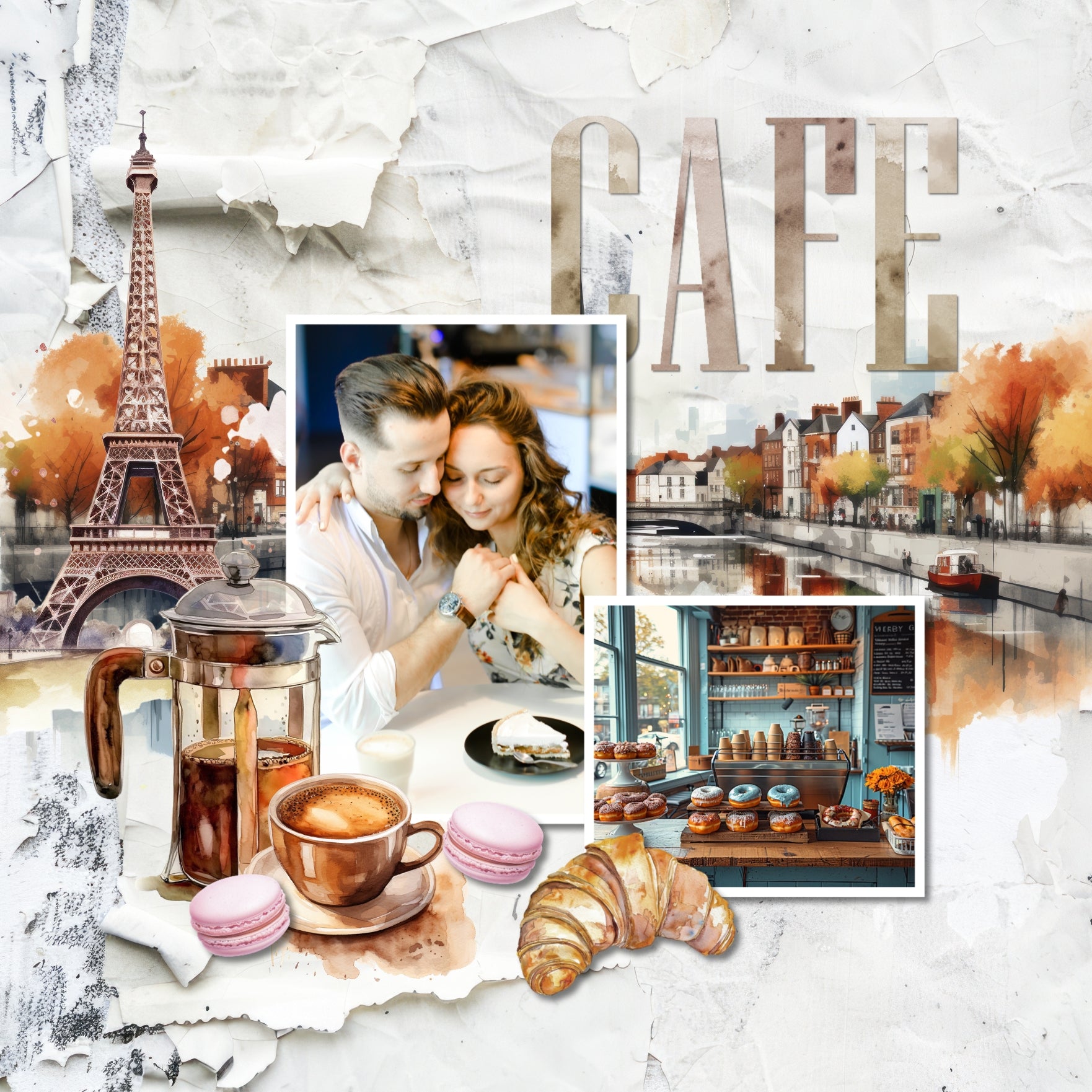 Perfect for everyday use as well as special occasions, these distressed white and soft gray papers by Lucky Girl Creative digital art are a wonderful backdrop to add texture to all your digital scrapbooking pages. This kit is NOT included in any bundle.