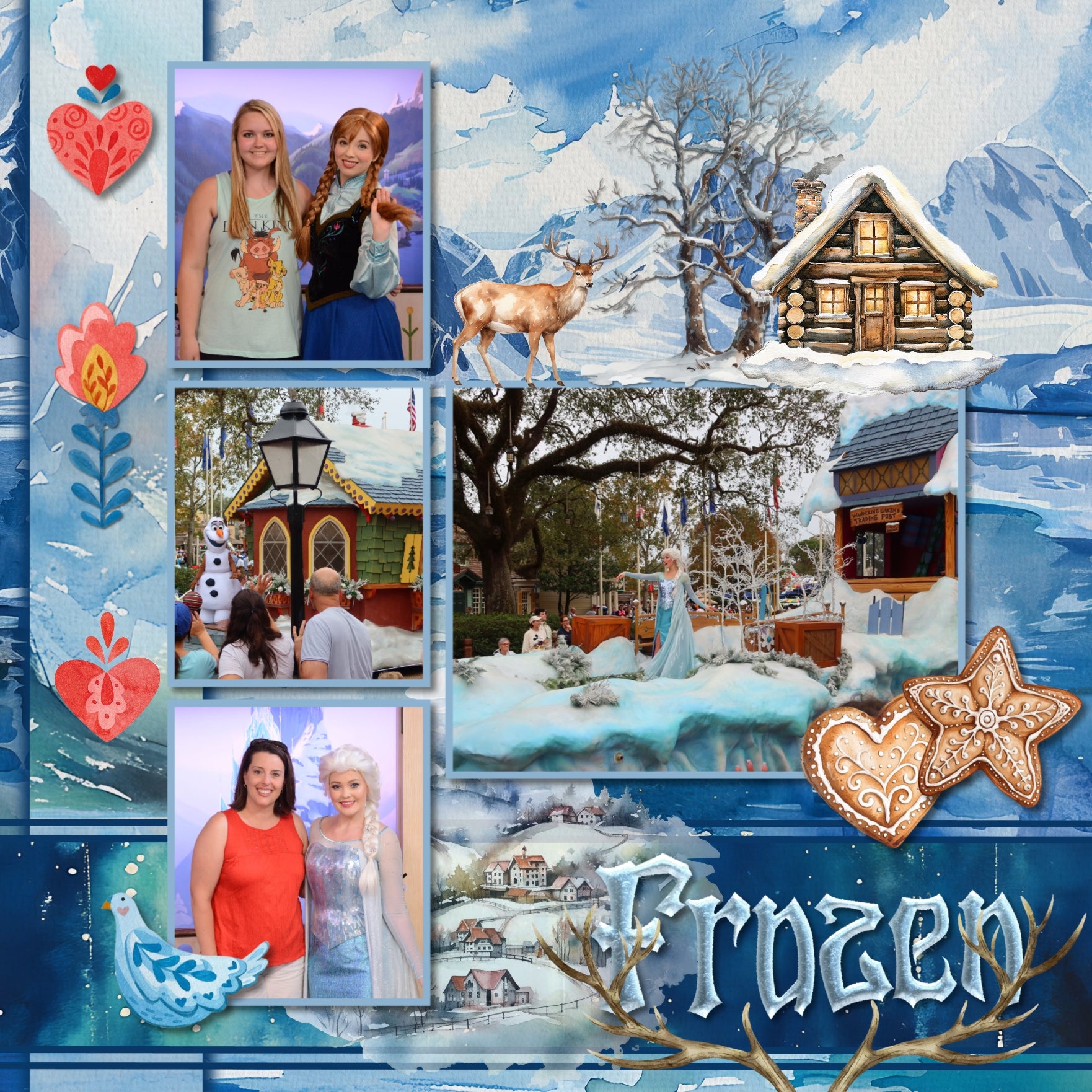 Add these beautiful watercolor embellishments, papers, and alpha sets by Lucky Girl Creative digital art to all your Scandinavian digital scrapbooking pages and Nordic albums! Use for documenting travel and vacations to Scandinavia - Denmark, Norway, Sweden, Finland, and Iceland as well as other locations in Europe. Embellishments include antlers, arctic fox, owl, bunny rabbit, hare, deer, reindeer, stag, arctic char, fish, Icelandic horse, moose, Danish pastry, octopus, otter, polar bear, puffin, and more.