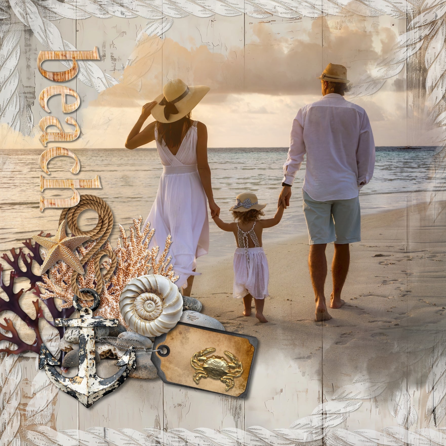 Love a distressed nautical backgrounds? Now you can create your own with these Easy Mask Frame Effects and Overlay Embellishments by Lucky Girl Creative digital art for digital scrapbooking. Perfect for beach, ocean, seaside, and nautical adventures. With 18 unique rope textures and frames, these grunge designs can be used as is, filled with paper, colorized, or used as Blend effects. Now you can design your own backgrounds! Make subtle or bold - the choice is yours!