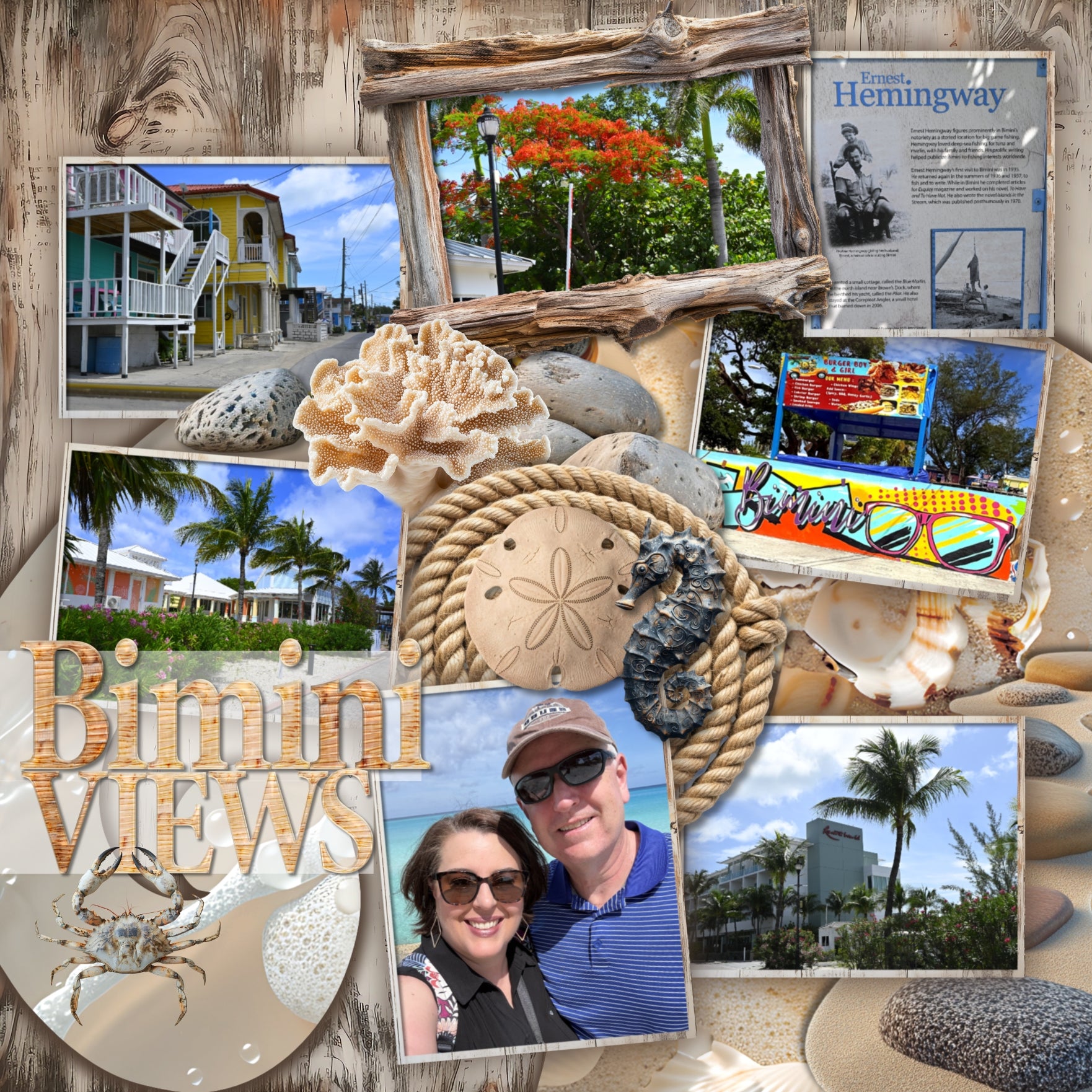 Inspired by the beaches of the Pacific Northwest, this beautiful nautical collection by Lucky Girl Creative digital art in natural earth tones will help you create memorable digital scrapbooking pages. With a wide variety of embellishments, wood and shell papers, driftwood frames, and coral alpha set, your seaside pages will come to life. Embellishments include pelican, crab, fish, anchor, dolphin, hermit crab, whale, Orca, Geoduck, otter, sea turtle, sealions, shark, beach bag, lounge chair, beach chair