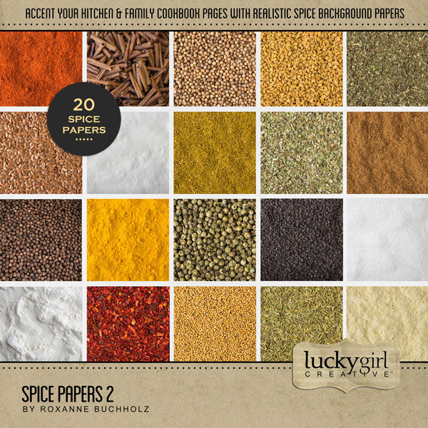 Spice Papers Digital Scrapbook Bundle