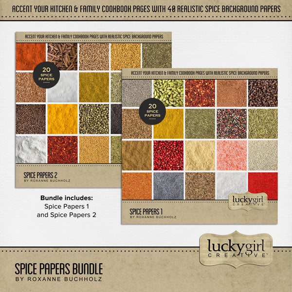 Spice Papers 1 Digital Scrapbook Kit