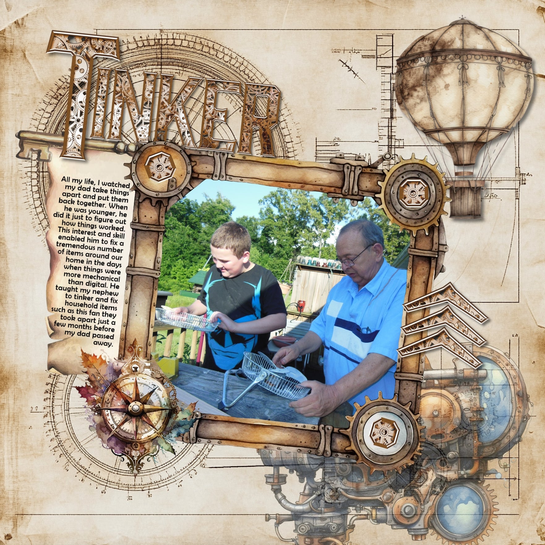 Travel through a retro-futuristic subgenre of science fiction with these industrial inspired steampunk digital scrapbooking watercolor embellishments, papers, photo masks, and 2 alpha sets by Lucky Girl Creative digital art. Filled with mechanical gears, futuristic yet retro embellishments and machines, invention patent papers, and more, this bundle is perfect for documenting punk rock, cosplay or steampunk conventions, or anyone who loves building gadgets, tinkering in the garage, visits to the museum.