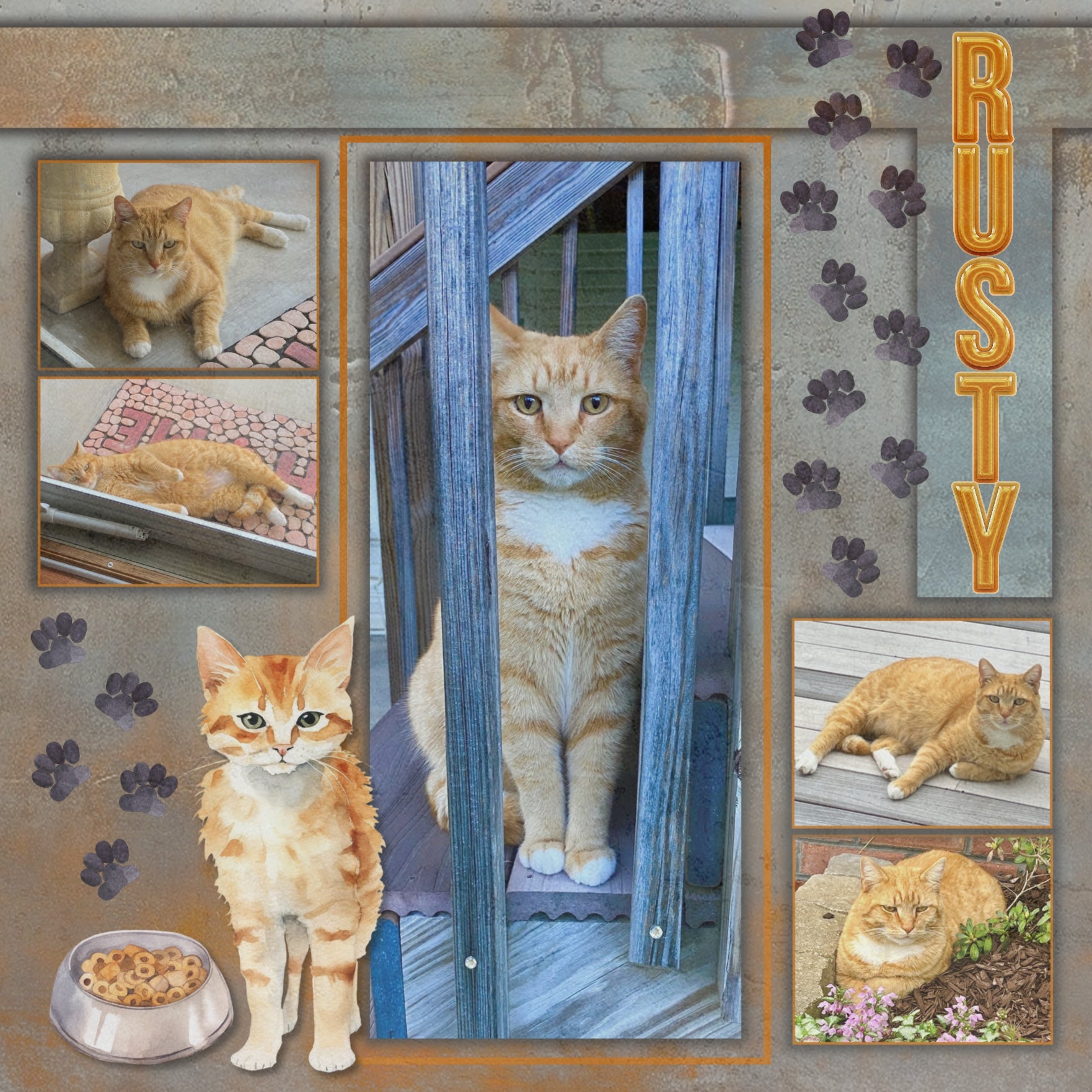 Add beautiful transparent steel overlays and textured papers by Lucky Girl Creative digital art to all your digital scrapbooking pages! In hues of blue, gray, and rust orange, the metal papers and overlays add so much depth to all your memory keeping projects. Try layering over different colored digital papers to create a one-of-a-kind look! Great for travel, historic sites, vacations, family history, heritage, genealogy, masculine pages, and more! This kit includes the Steel Papers and the Steel Overlays.