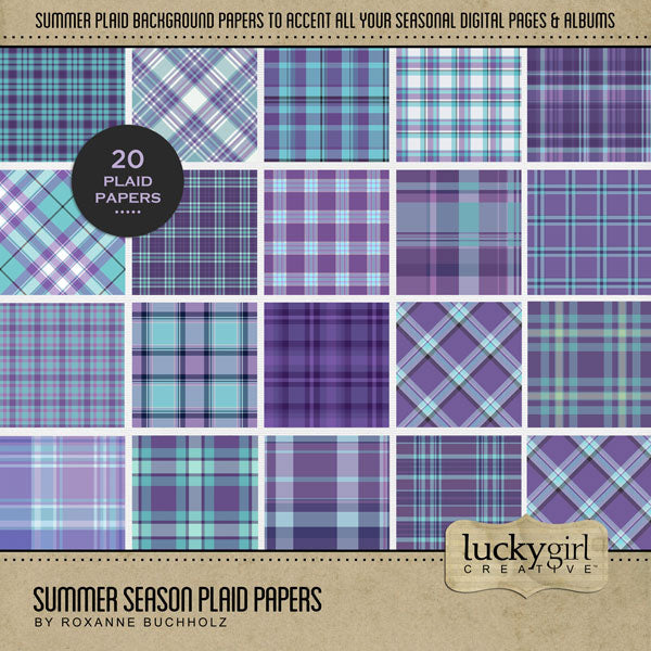 Summer Season Papers Digital Scrapbook Bundle