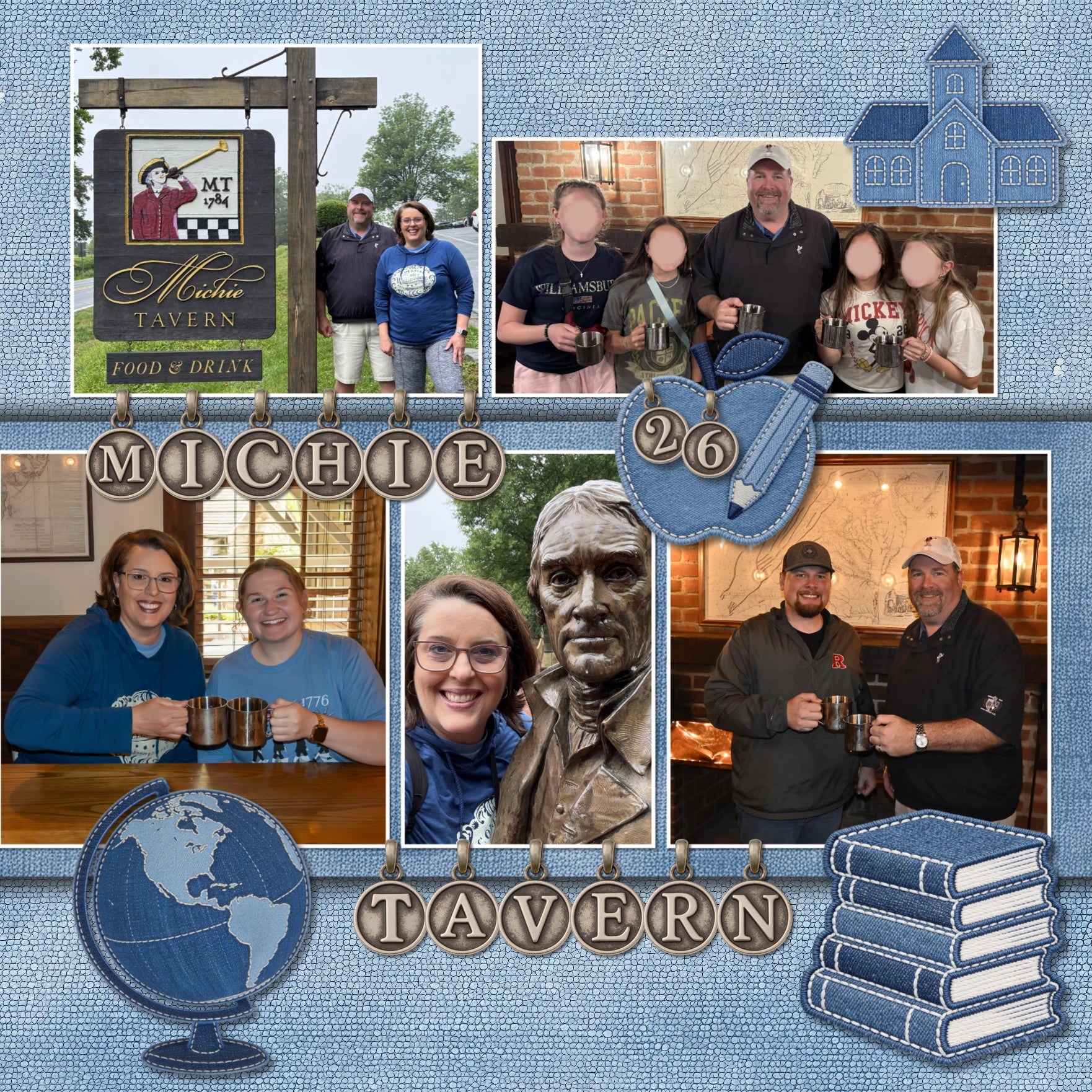 Add these lightly textured denim background papers by Crafty Clover digital art to all your digital scrapbooking pages! Wonderful for everyday, family, and children's scrapbook pages. This kit is NOT included in any bundle.