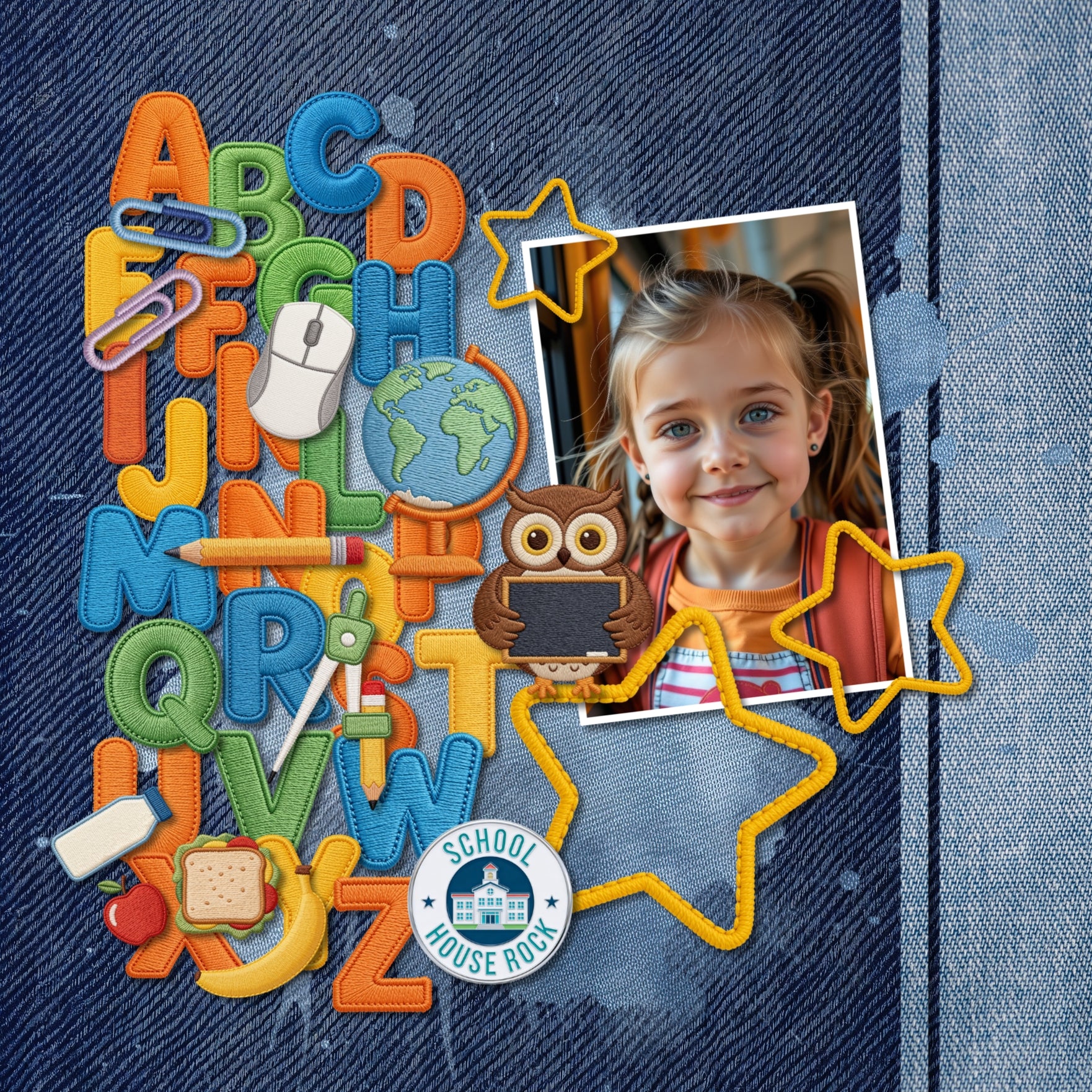Add these lightly textured denim background papers by Crafty Clover digital art to all your digital scrapbooking pages! Wonderful for everyday, family, and children's scrapbook pages. This kit is NOT included in any bundle.