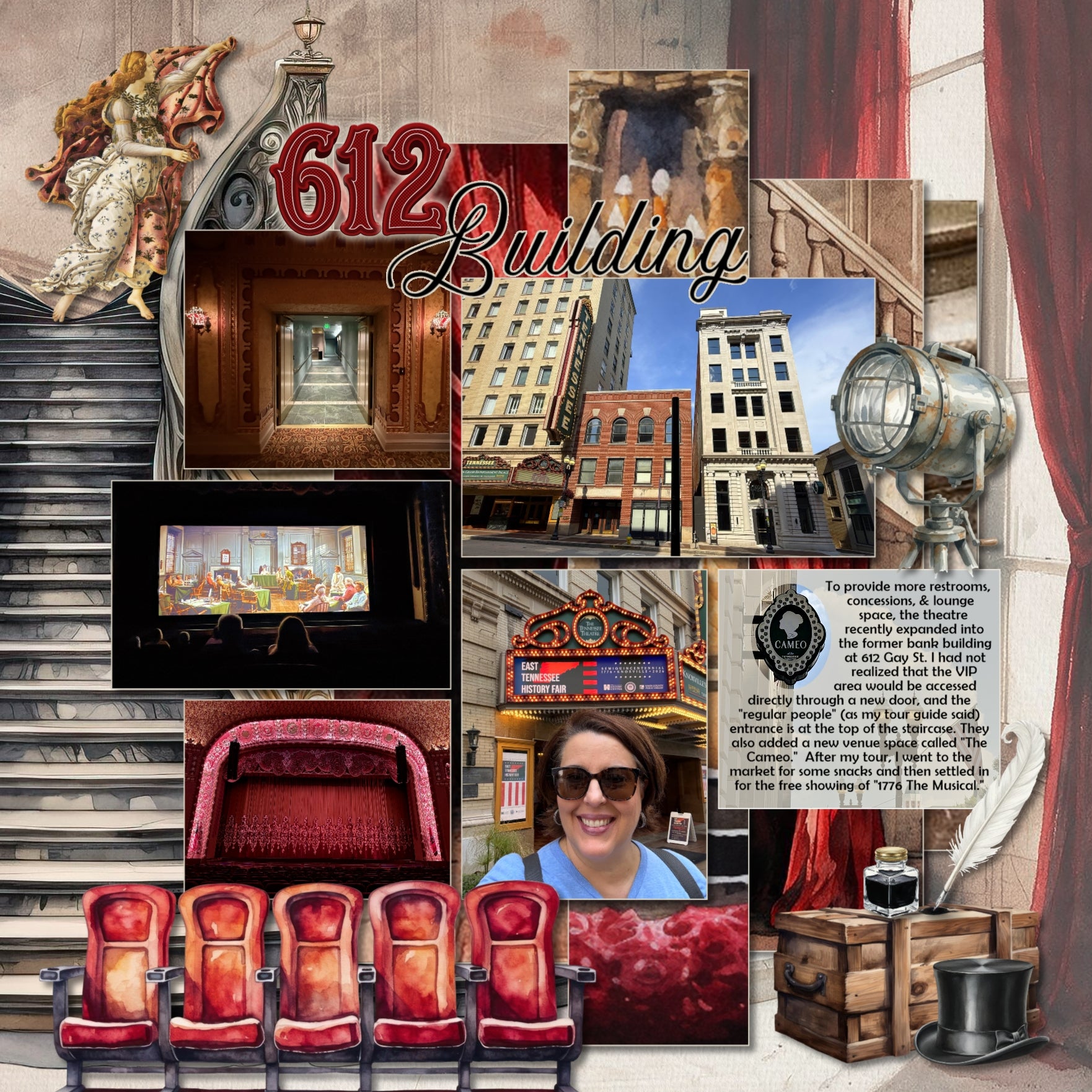 Break a leg with this drama filled elements and paper kit by Lucky Girl Creative digital art! Document your outings to the theater with these beautiful, vintage watercolor embellishments and pretty papers. Great for seeing plays on Broadway, the opera, your local playhouse or music concerts, the symphony, or any orchestra event. Embellishments include ballet, program, bell, bird, ceiling, clouds, cherub, bow tie, dress, gloves, hat, purse, top hat, column, cloak, robe, curtains, drapes, ornate decorations