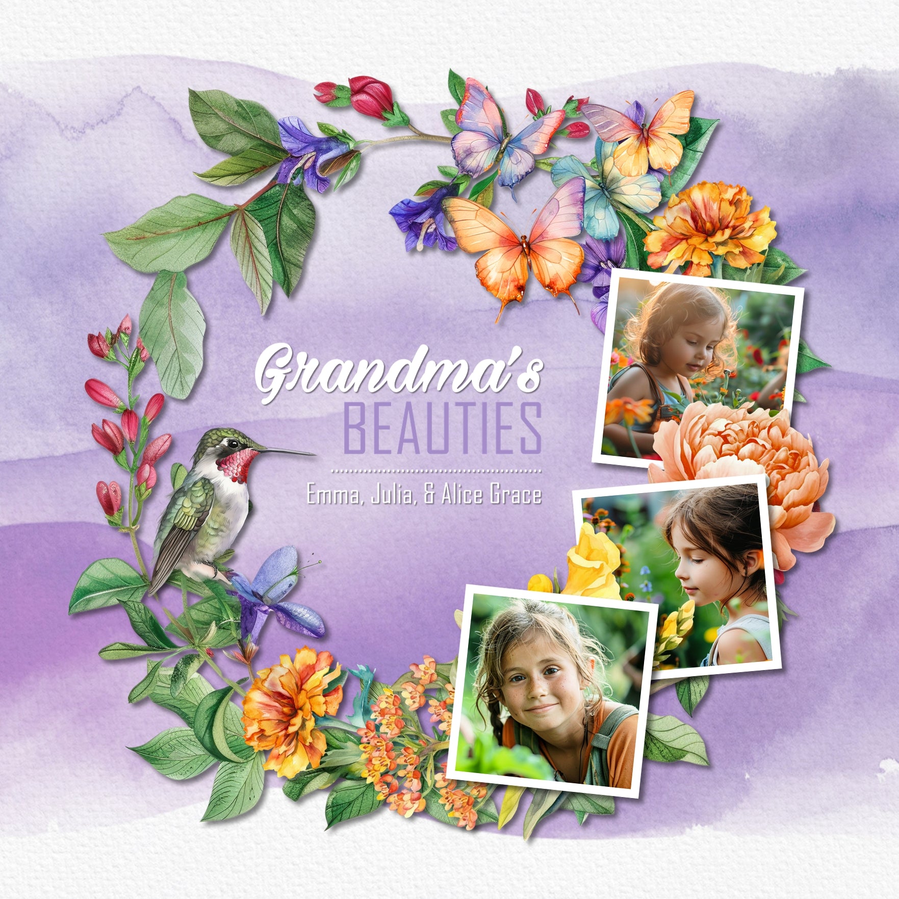 Add these beautiful watercolor wreaths by Lucky Girl Creative digital art to all your summer and garden digital scrapbooking pages, albums, holiday greeting cards, and wall decor! Each wreath is 10" wide but can be re-sized to fit your project. Elements include flowers, lilacs, daisies, morning glories, peonies, bougainvillea, tropical flowers, and more. TIP: Try layering the various wreaths to create a new look every time. Add photos and additional embellishments for a stunning page layout!