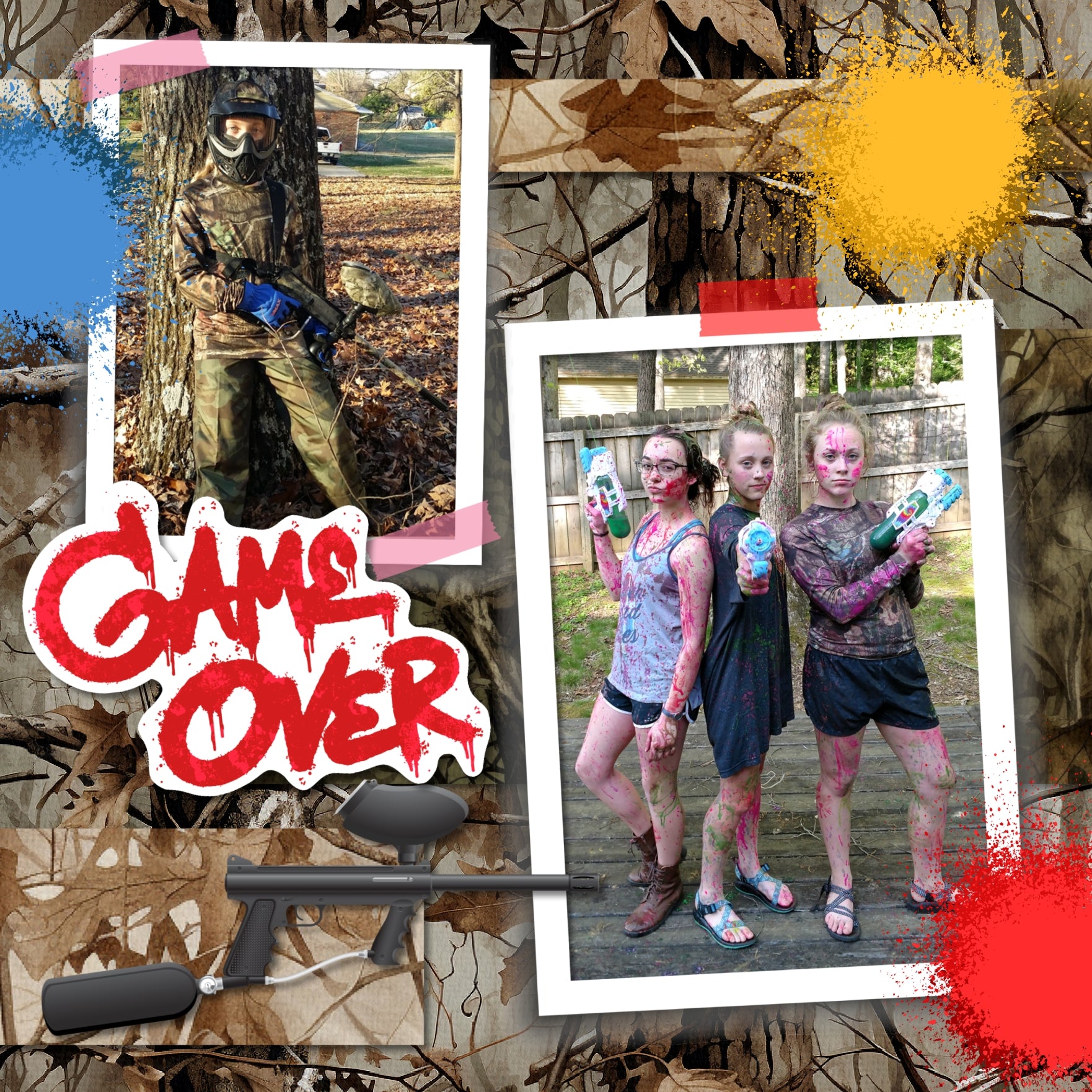 Whether you love nature walks while camping, watching woodland animals in the forest, or hunting in the fall, these watercolor 'realtree' papers by Lucky Girl Creative digital art will add the perfect background to your digital scrapbooking pages. This kit is NOT included in any bundle.