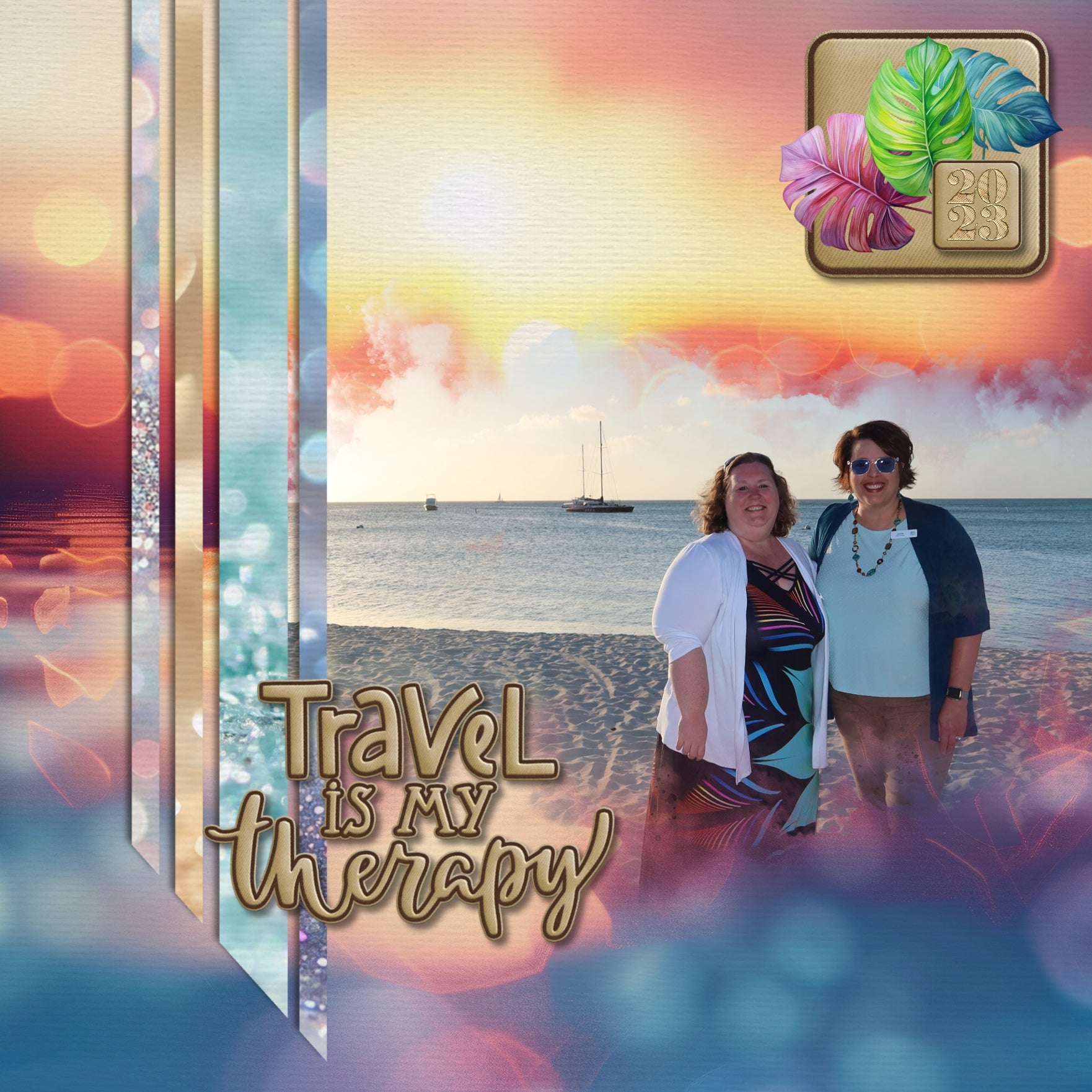 Paper Duos by Lucky Girl Creative digital art for digital scrapbooking are the perfect combination of papers! Use to create one-of-a-kind beautiful backgrounds of tropical beach bokeh and sparkle sand great for beach vacations and seaside holidays. This kit contains the Tropical Beach Bokeh Papers and the Beach Sparkle Sand Papers.