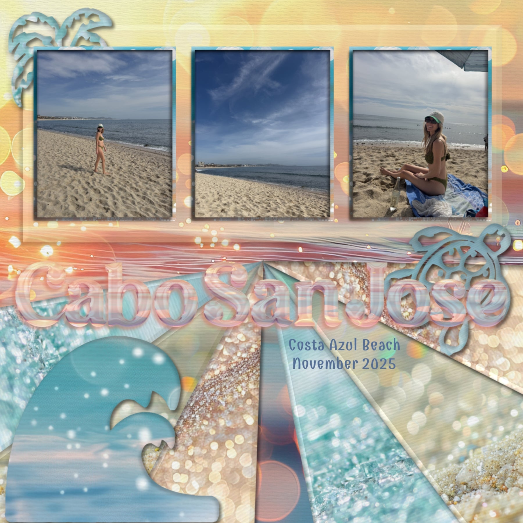 Paper Duos by Lucky Girl Creative digital art for digital scrapbooking are the perfect combination of papers! Use to create one-of-a-kind beautiful backgrounds of tropical beach bokeh and sparkle sand great for beach vacations and seaside holidays. This kit contains the Tropical Beach Bokeh Papers and the Beach Sparkle Sand Papers.