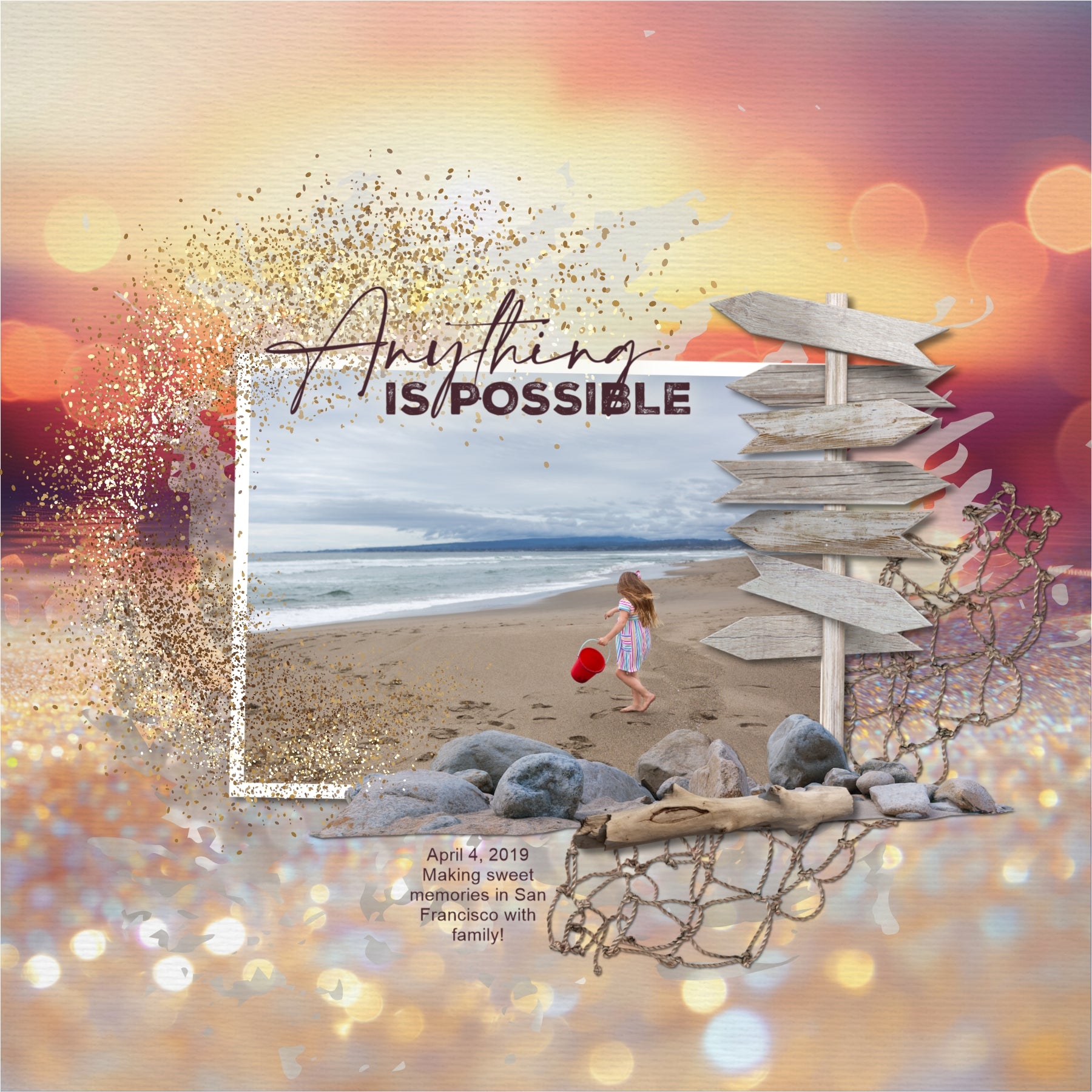 Paper Duos by Lucky Girl Creative digital art for digital scrapbooking are the perfect combination of papers! Use to create one-of-a-kind beautiful backgrounds of tropical beach bokeh and sparkle sand great for beach vacations and seaside holidays. This kit contains the Tropical Beach Bokeh Papers and the Beach Sparkle Sand Papers.