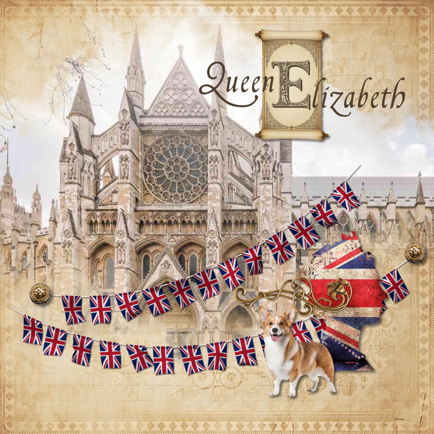 In a neutral vintage style, these beautiful and ornate metal fasteners, papers, and stamped alpha embellishments by Lucky Girl Creative digital art will add an elegant touch to all your family history, genealogy, and heritage projects. Great for weddings, too!