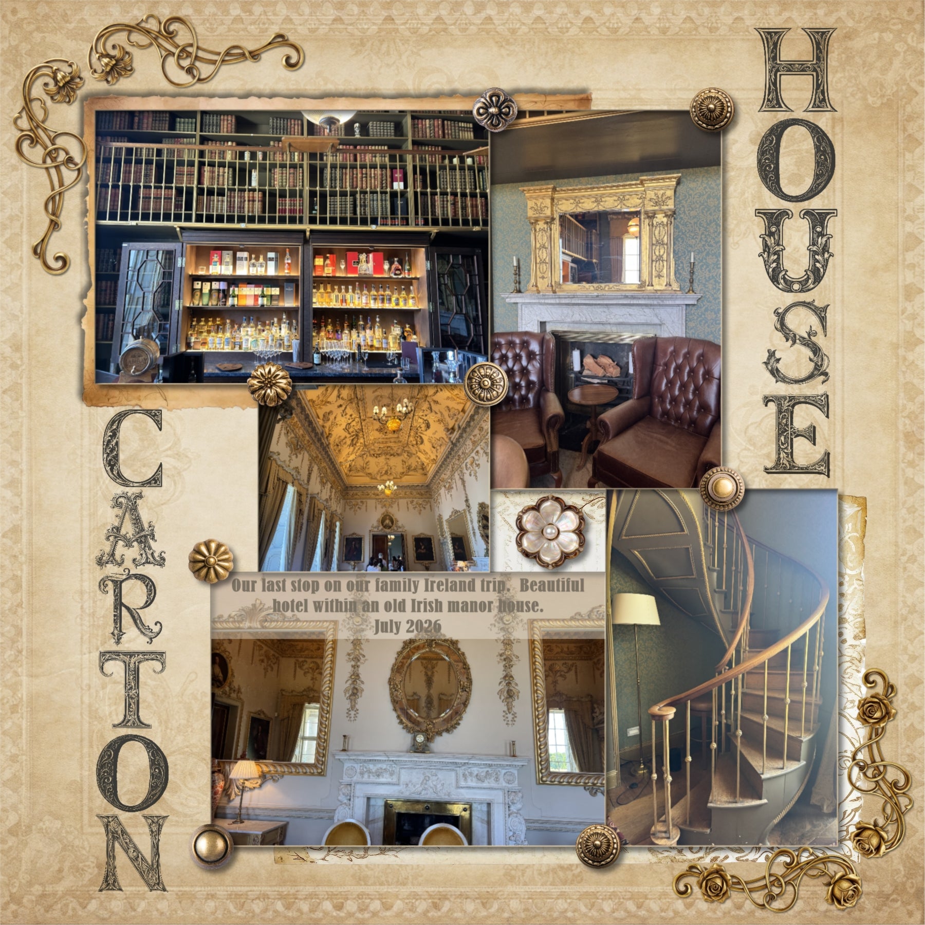 In a neutral vintage style, these beautiful and ornate metal fasteners, papers, and stamped alpha embellishments by Lucky Girl Creative digital art will add an elegant touch to all your family history, genealogy, and heritage projects. Great for weddings, too!