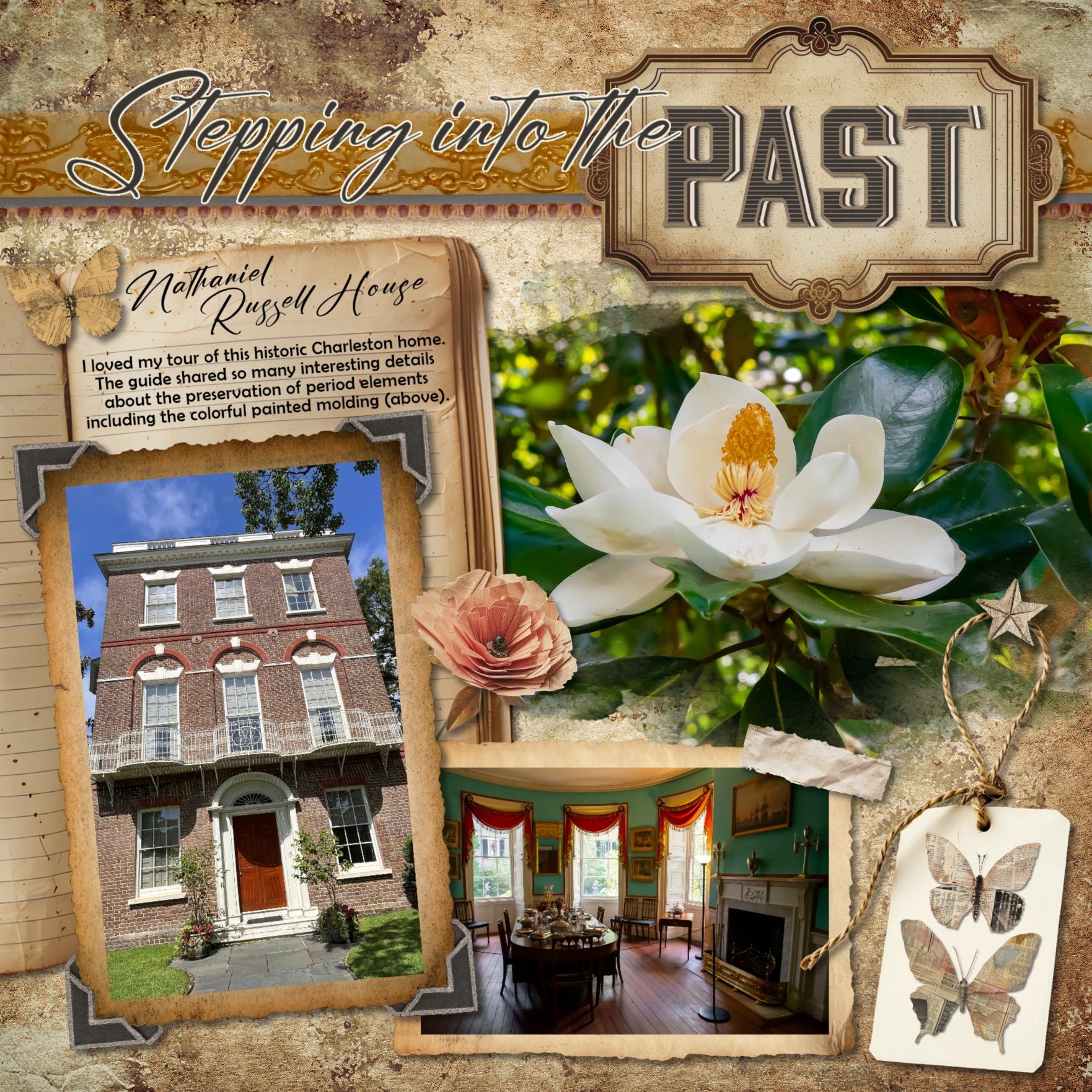 Vintage Treasures Alpha Digital Scrapbook Kit