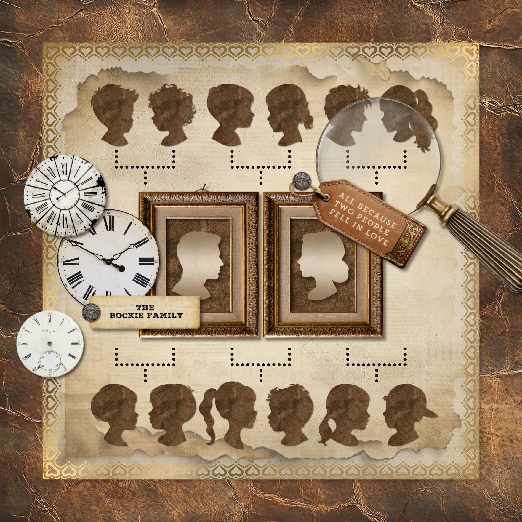 Ornate Decorative Borders 2 Digital Scrapbook Kit