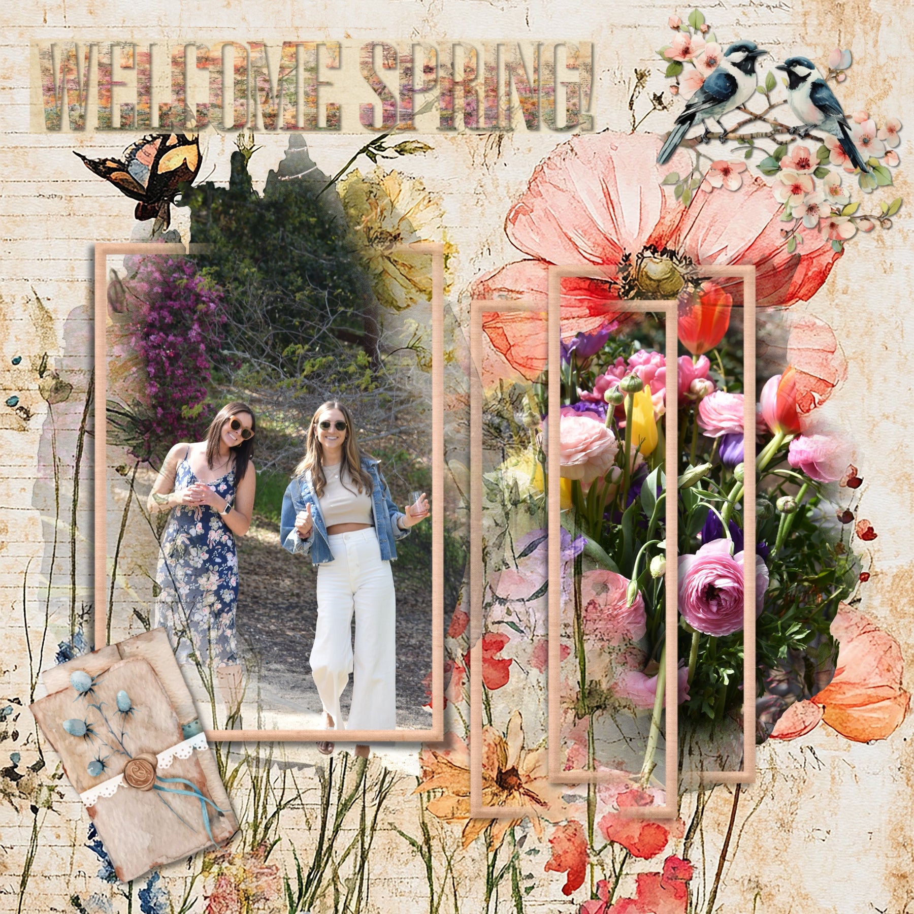 Accent your vintage, family history, and genealogy pages with these beautiful botanical floral and parchment background papers by Lucky Girl Creative digital art. Images include flowers, wildflowers, floral, and antique weathered, distressed, and wrinkled parchment papers.