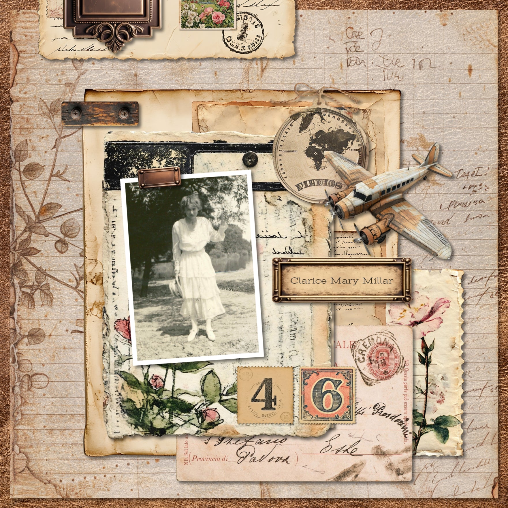 Accent your vintage family history and genealogy pages with these beautiful metal labels and tags by Lucky Girl Creative digital art for digital scrapbooking that will add that special touch to your page titles, journaling, and heritage family photos. This kit includes the Vintage Metal Labels and Vintage Metals Tags.