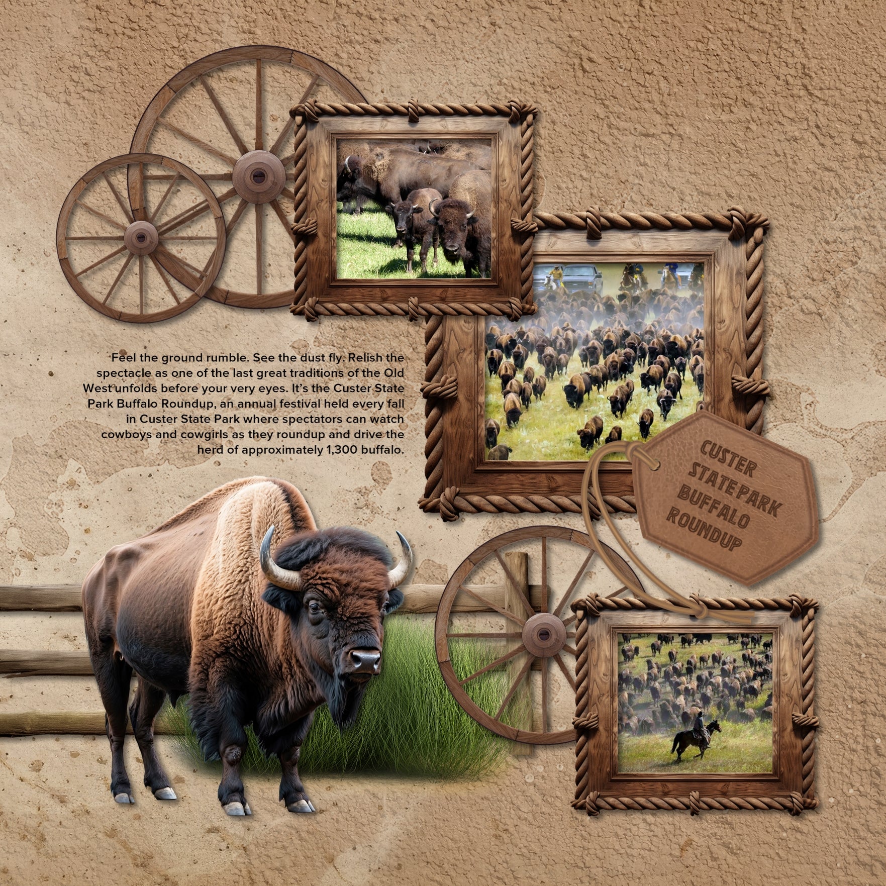 Add a touch of Wild West authenticity to your digital scrapbooking pages with these realistic embellishments by Lucky Girl Creative digital art. Great for travels to the Southwest (Arizona, Colorado, Utah, Nevada, New Mexico), cowboy and cowgirl dances and hoedowns, rodeo and ranch events, ghost towns, vacations to the desert, Mexico, and so much more!